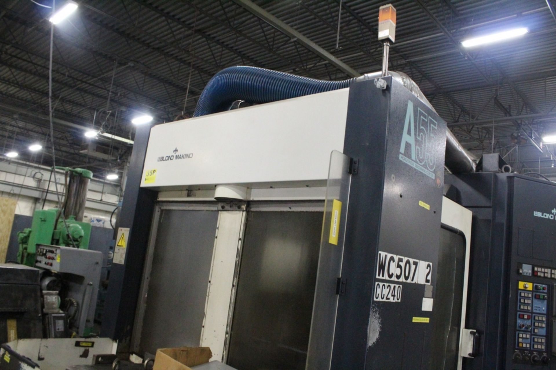 MAKINO MODEL A55 HORIZONTAL MACHINING CENTER, 60-ATC, S/N 491-148; WITH FANUC MODEL 0M CONTROLS; - Image 2 of 5