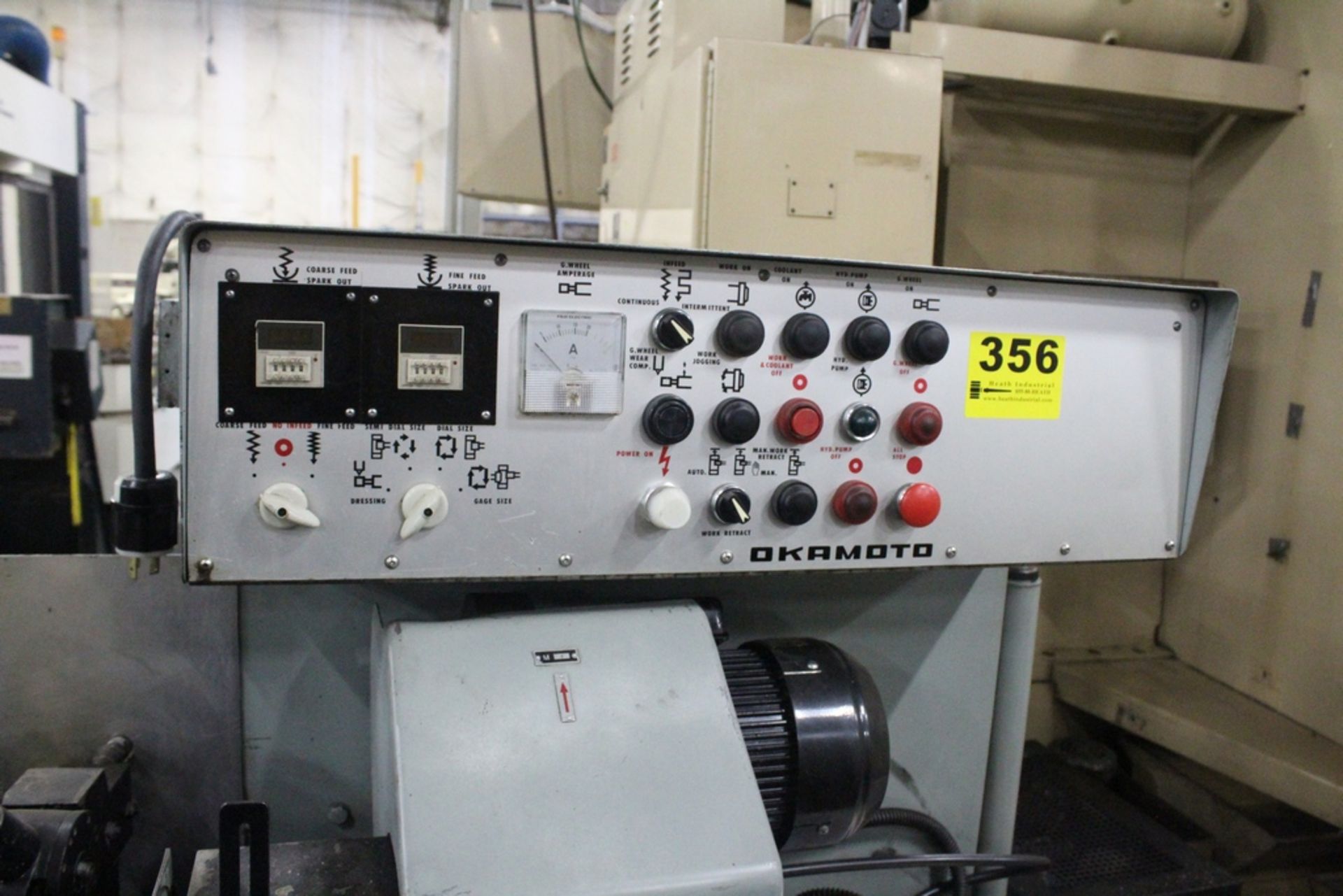 OKAMOTO IGM-1E HYDRAULIC INTERNAL ID GRINDER WITH FULL AUTOMATIC GRINDING CYCLE, GRINDING WHEEL - Image 3 of 5