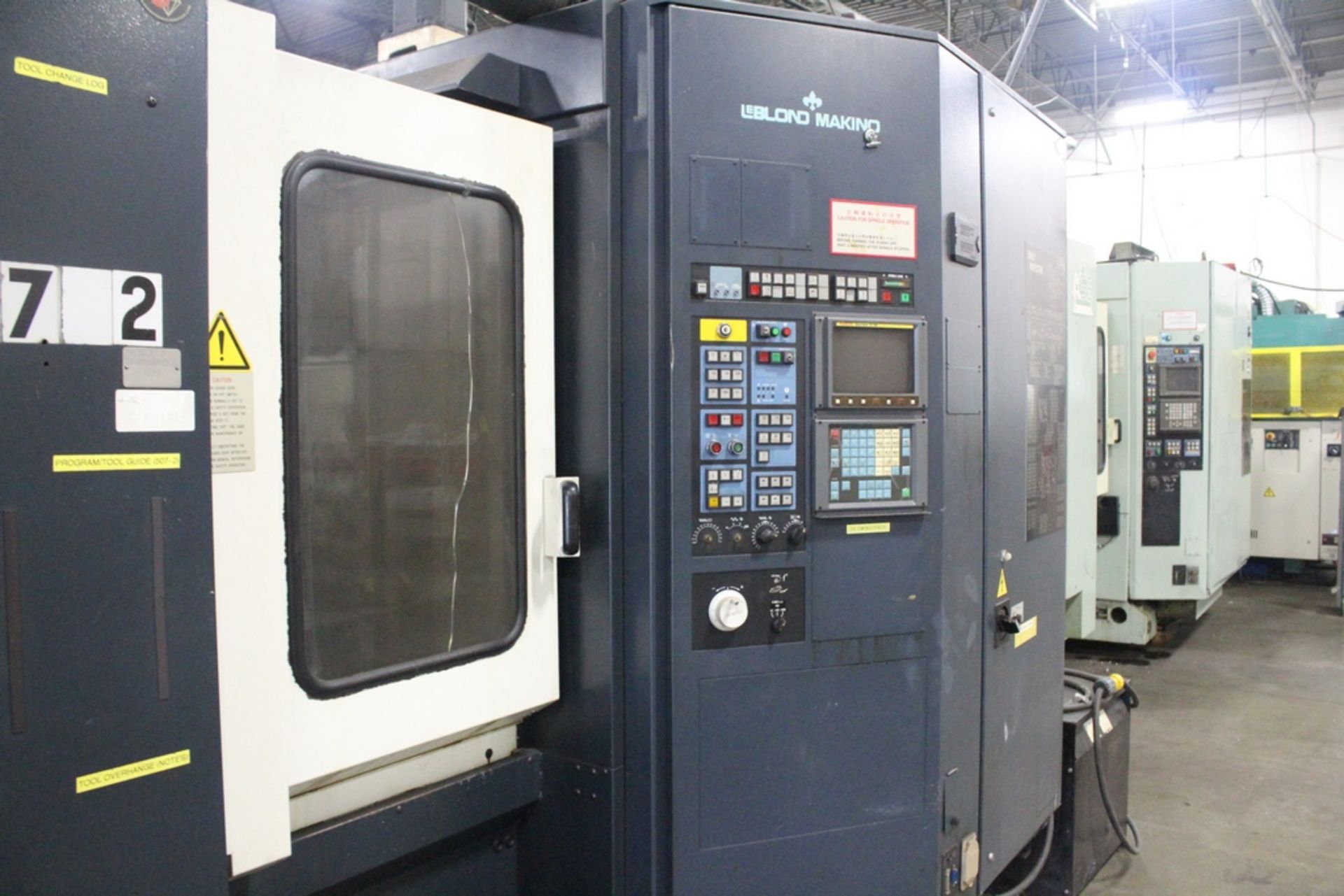 MAKINO MODEL A55 HORIZONTAL MACHINING CENTER, 60-ATC, S/N 491-148; WITH FANUC MODEL 0M CONTROLS; - Bild 5 aus 5