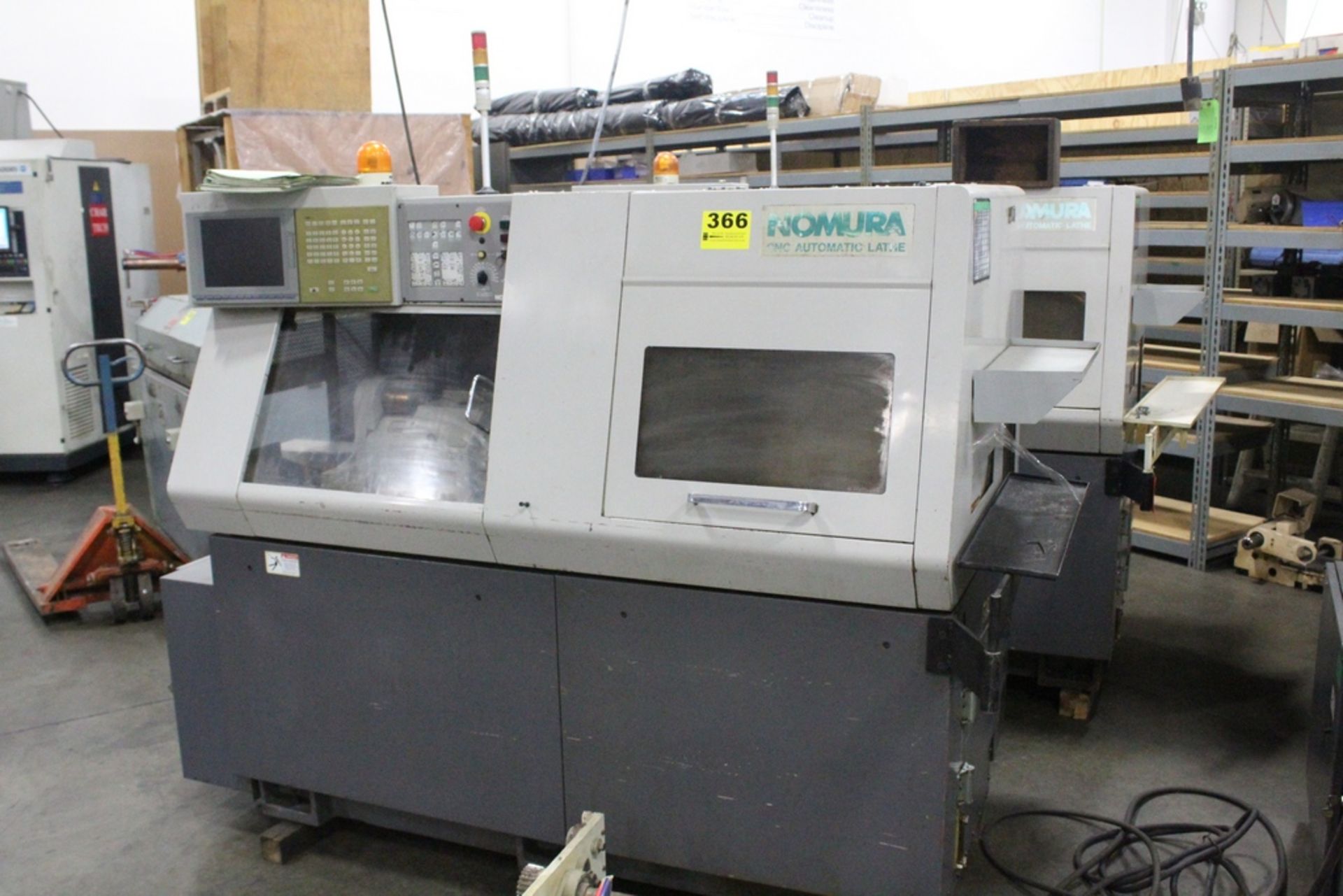 2004 NOMURA NN20B5 CNC SWISS LATHE, SUB SPINDLE, LIVE TOOLING, SN: 25010404, 20-MM, 6-AXIS, 200-MM