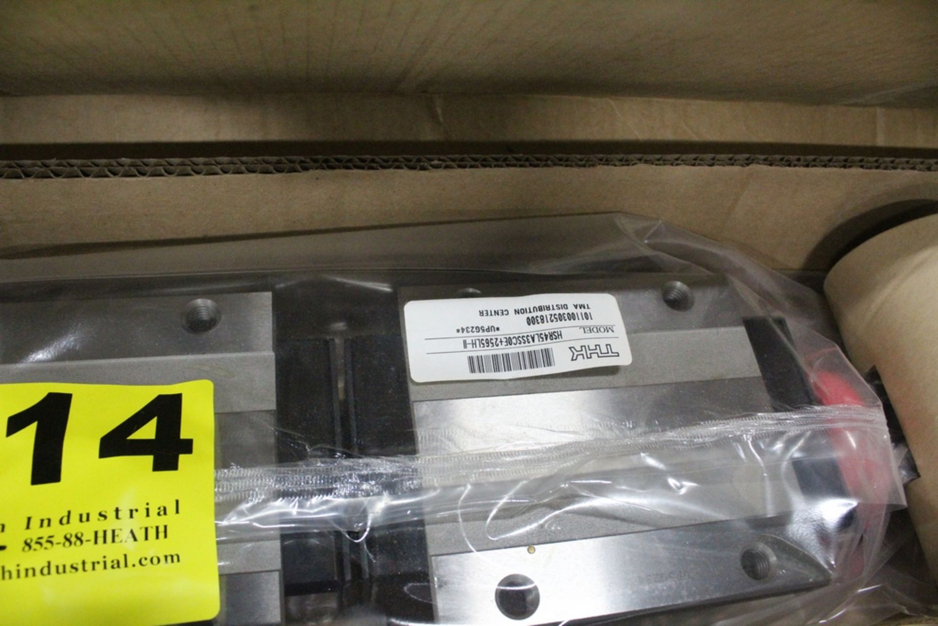 THK MODEL HSR45LA3SSC0E+2565LH-II 99" (APPROX) LINEAR RAIL, WITH (3) THK LINEAR BLOCKS - Image 2 of 2