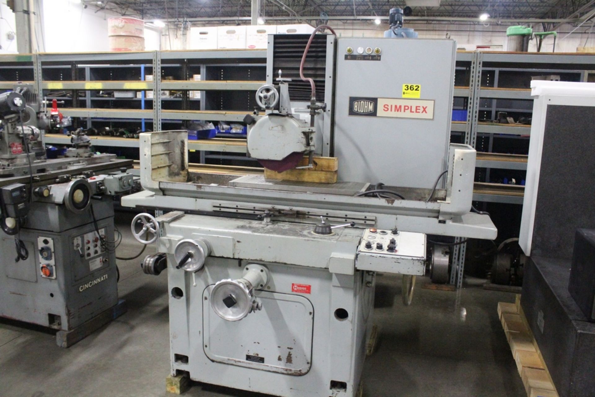 BLOHM MODEL SIMPLEX 7 12” X 30” SURFACE GRINDER S/N 8388 WITH SIMPLEX CONTROL 2 AXIS AUTOMATIC , 12”