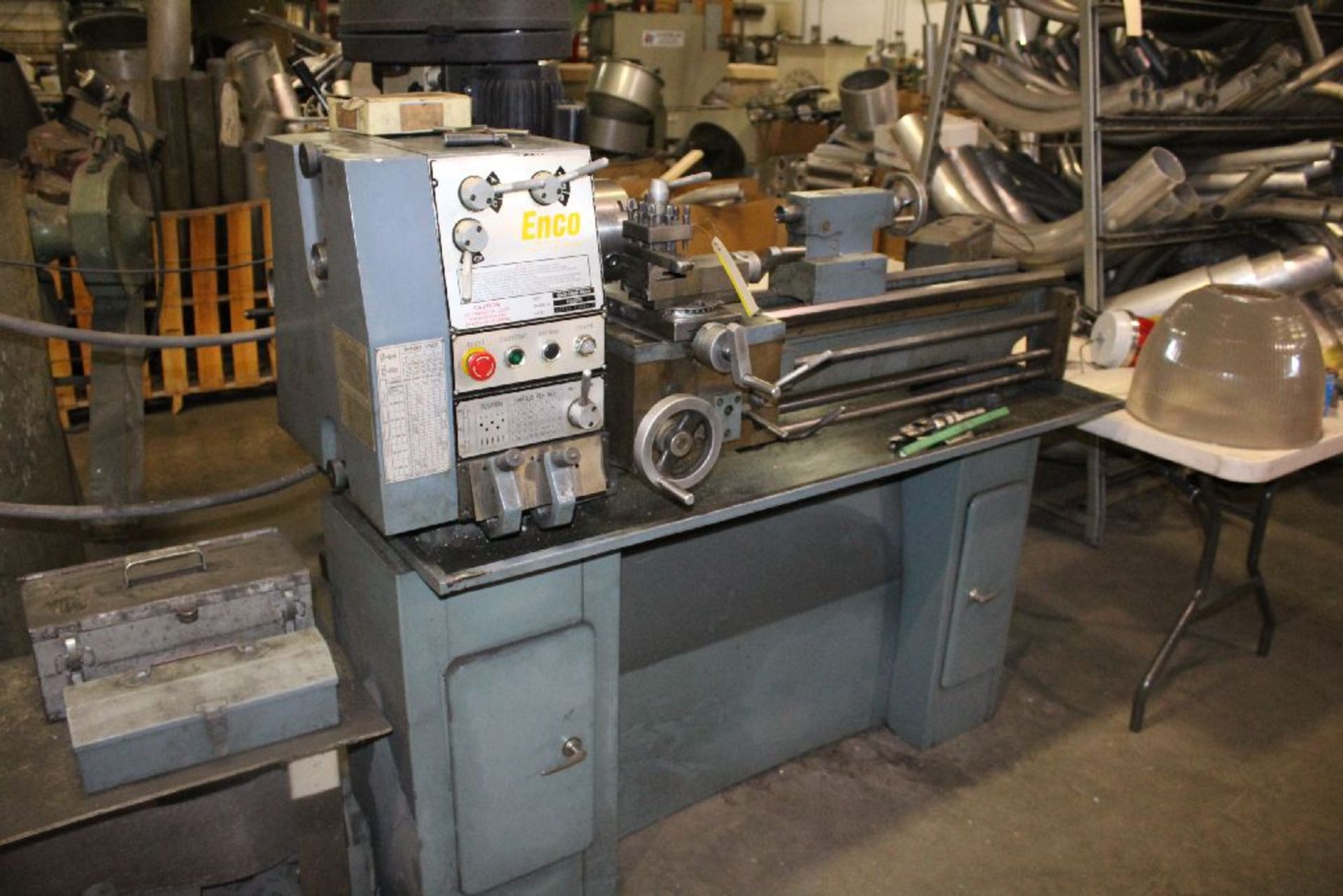ENCO 12”X36” MODEL 110-2079 TOOLROOM LATHE, S/N 3273620048, 1550 RPM SPINDLE, INCH THREADING, 6” - Image 6 of 6