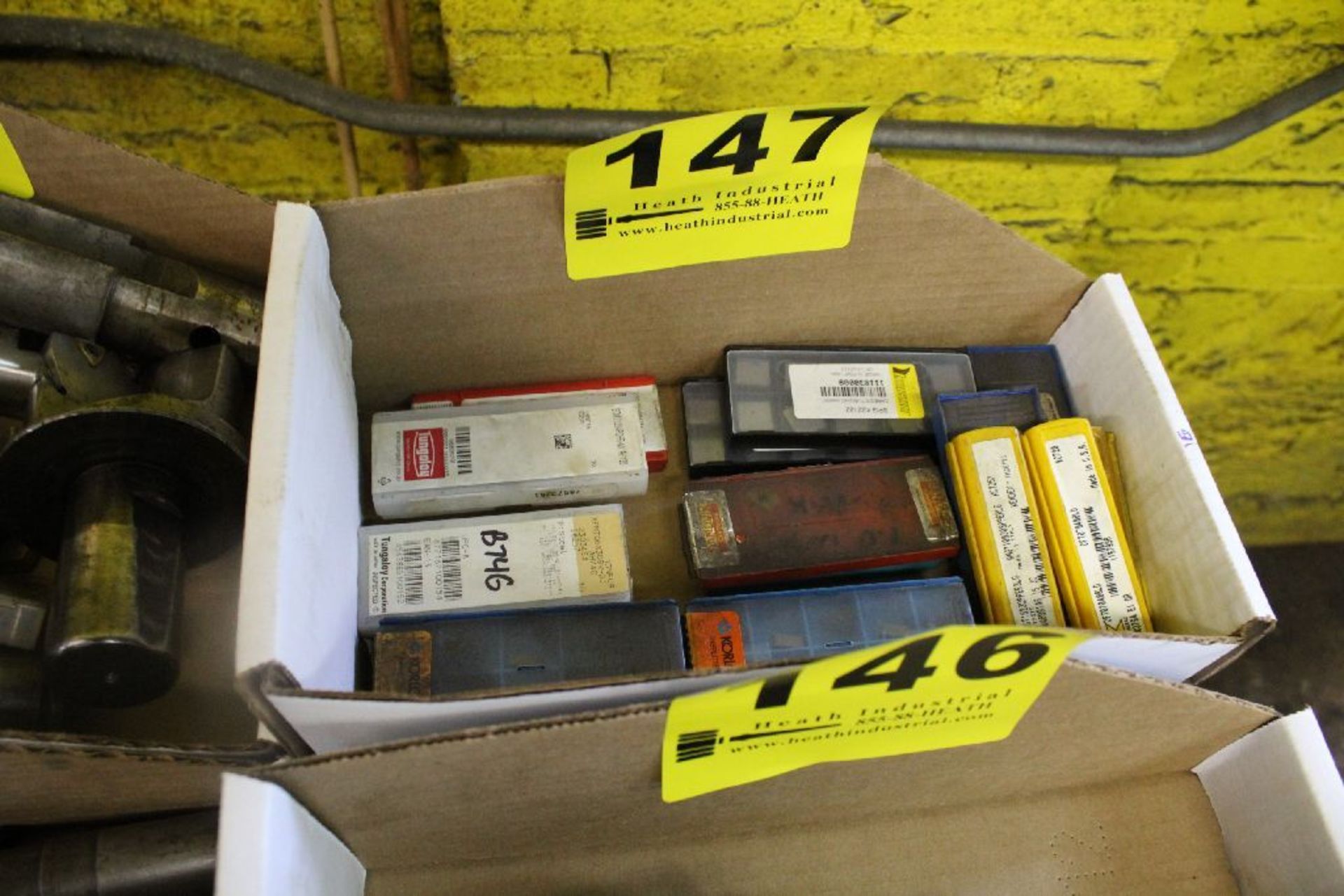 PACKAGES OF INDEXABLE CARBIDE INSERTS, SOME PARTIAL