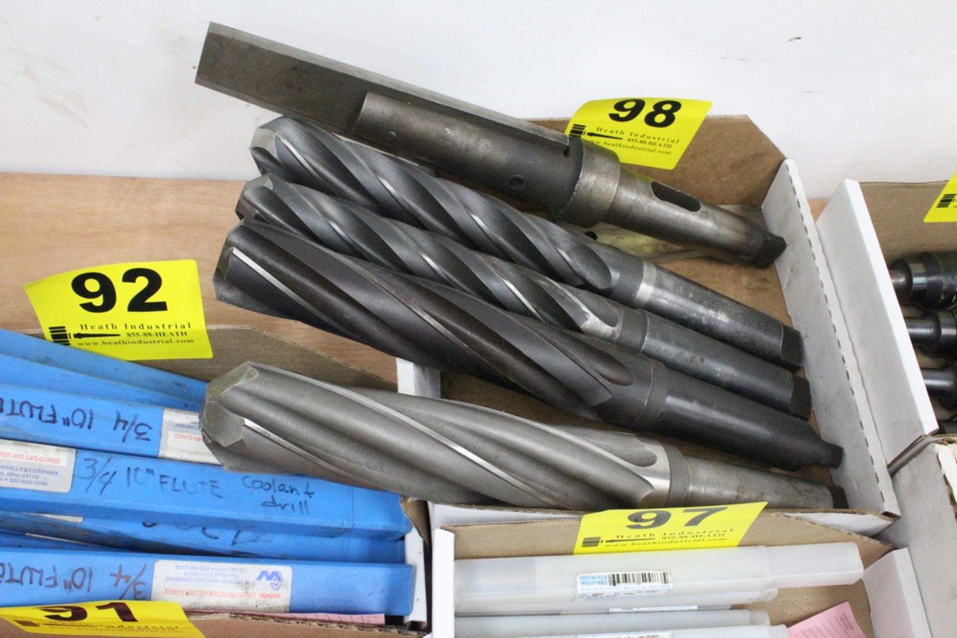 (4) LARGE CAPACITY TAPER SHANK DRILLS