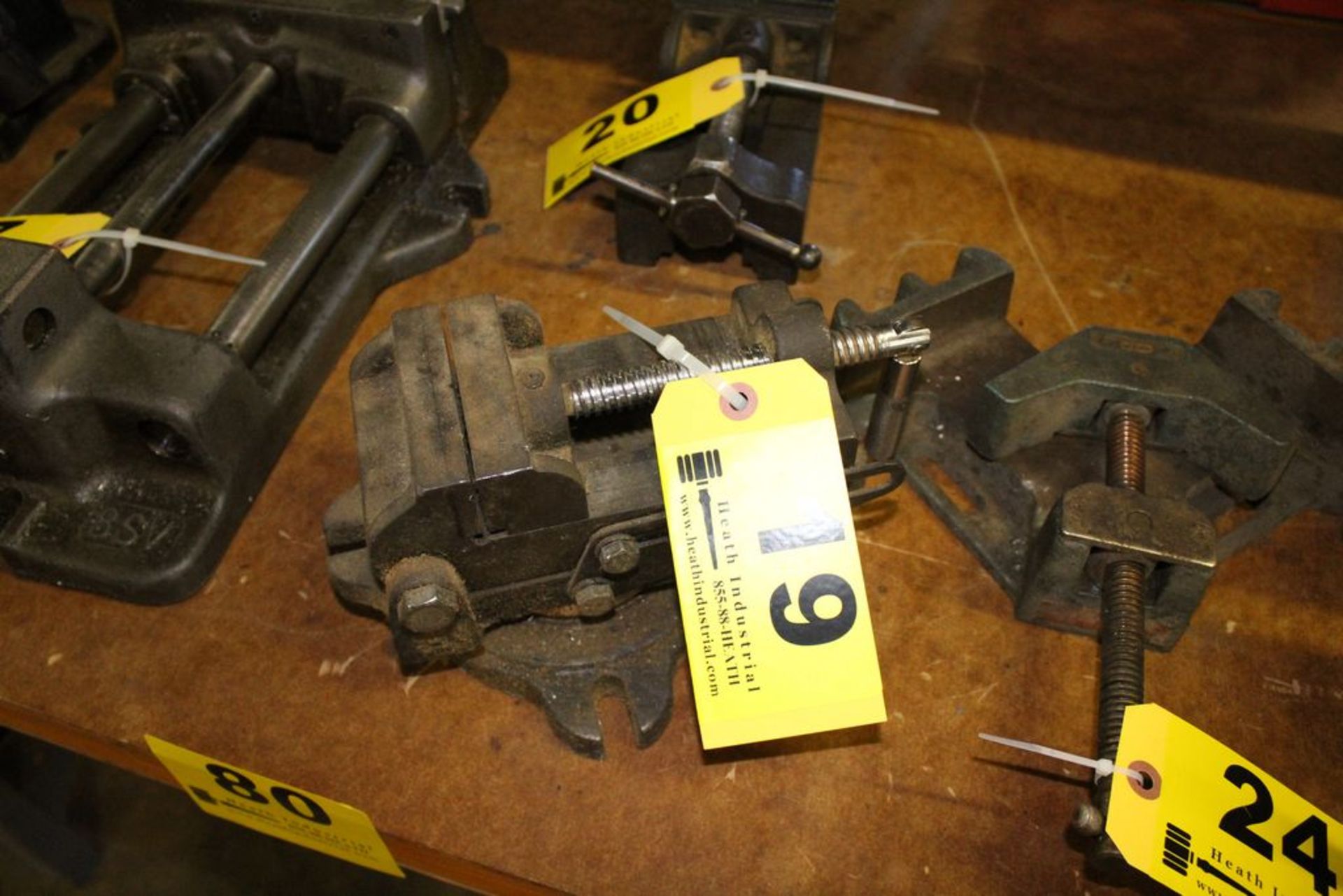 3-1/2" ANGLE DRILL VISE WITH ROTARY BASE