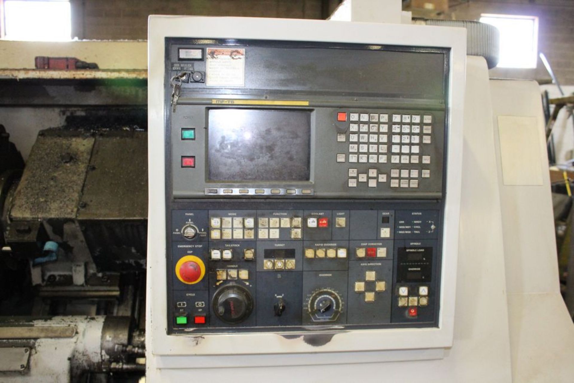 MORI SEIKI MODEL SL-25 CNC TURNING CENTER, S/N 6521, 10ö 3-JAW CHUCK, TAILSTOCK, MF-T6 CONTROL, WITH - Image 6 of 6