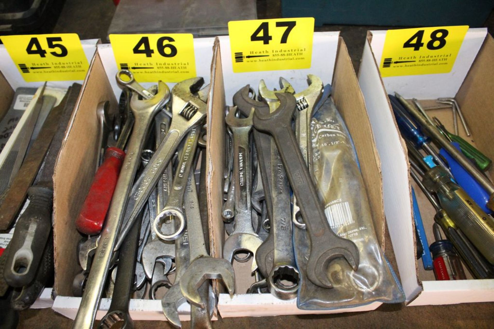 ASSORTED WRENCHES IN BOX