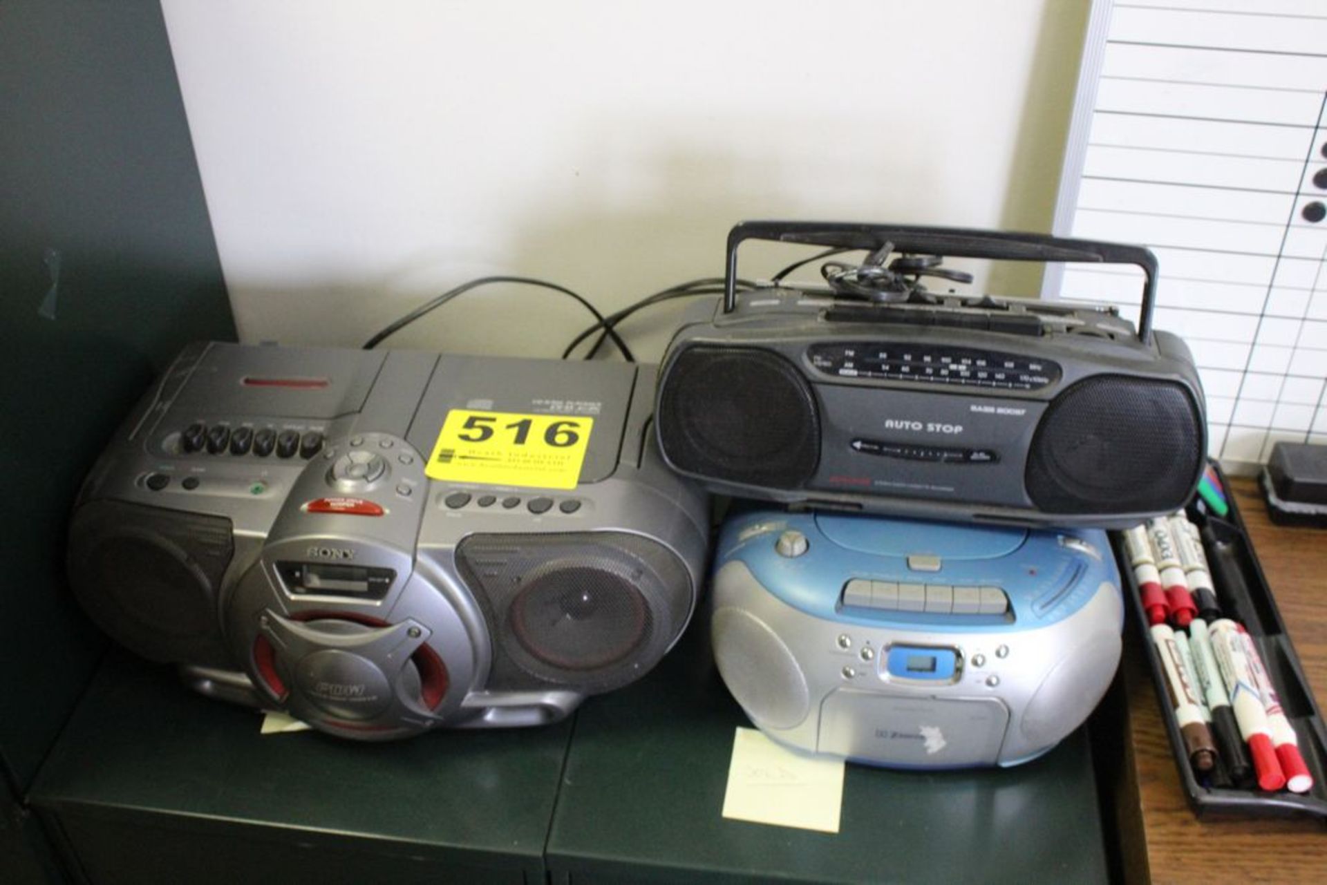 (3) BOOM BOXES