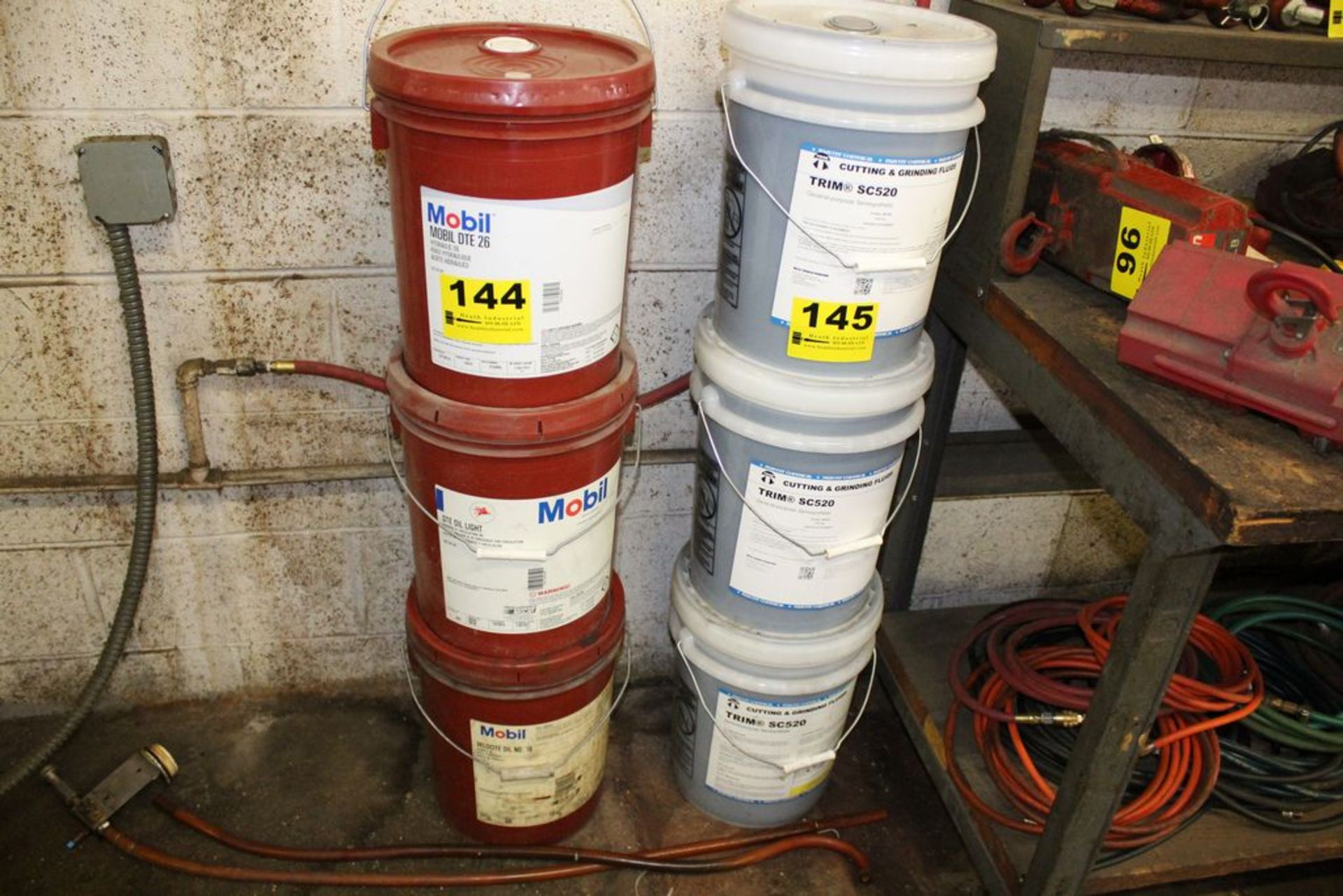 (3) FIVE GALLON CONTAINERS OF TRIM SC520 CUTTING AND GRINDING FLUID