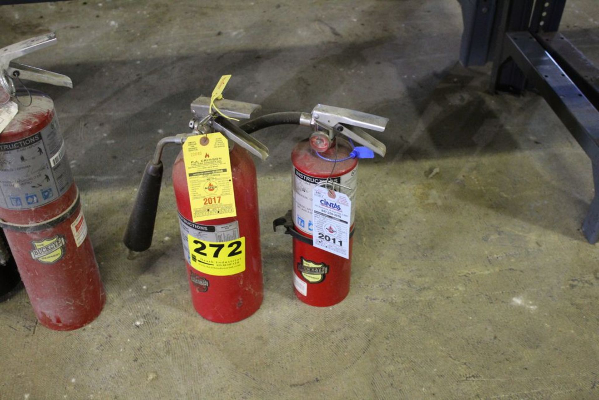 (2) FIRE EXTINGUISHERS, ONE WITH A 2017 TAGS