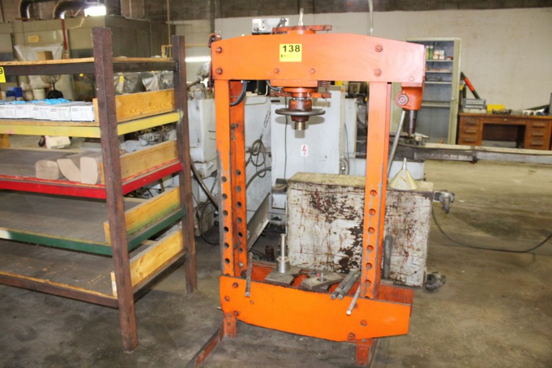 JET 35 TON MODEL HP-35 H-FRAME HYDRAULIC PRESS, S/N 5E032A