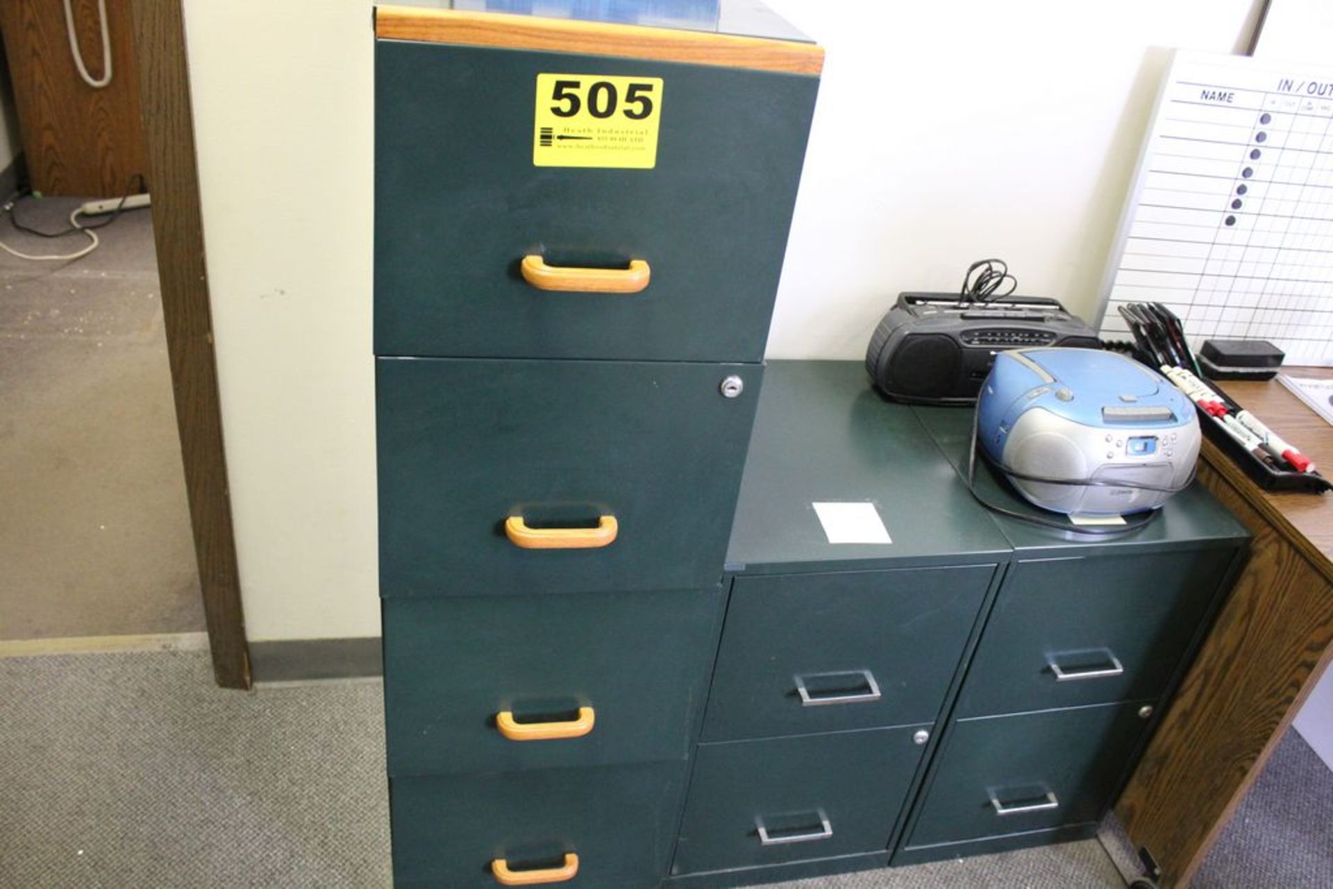 FOUR DRAWER FILE CABINET-46" X 14" X 18"