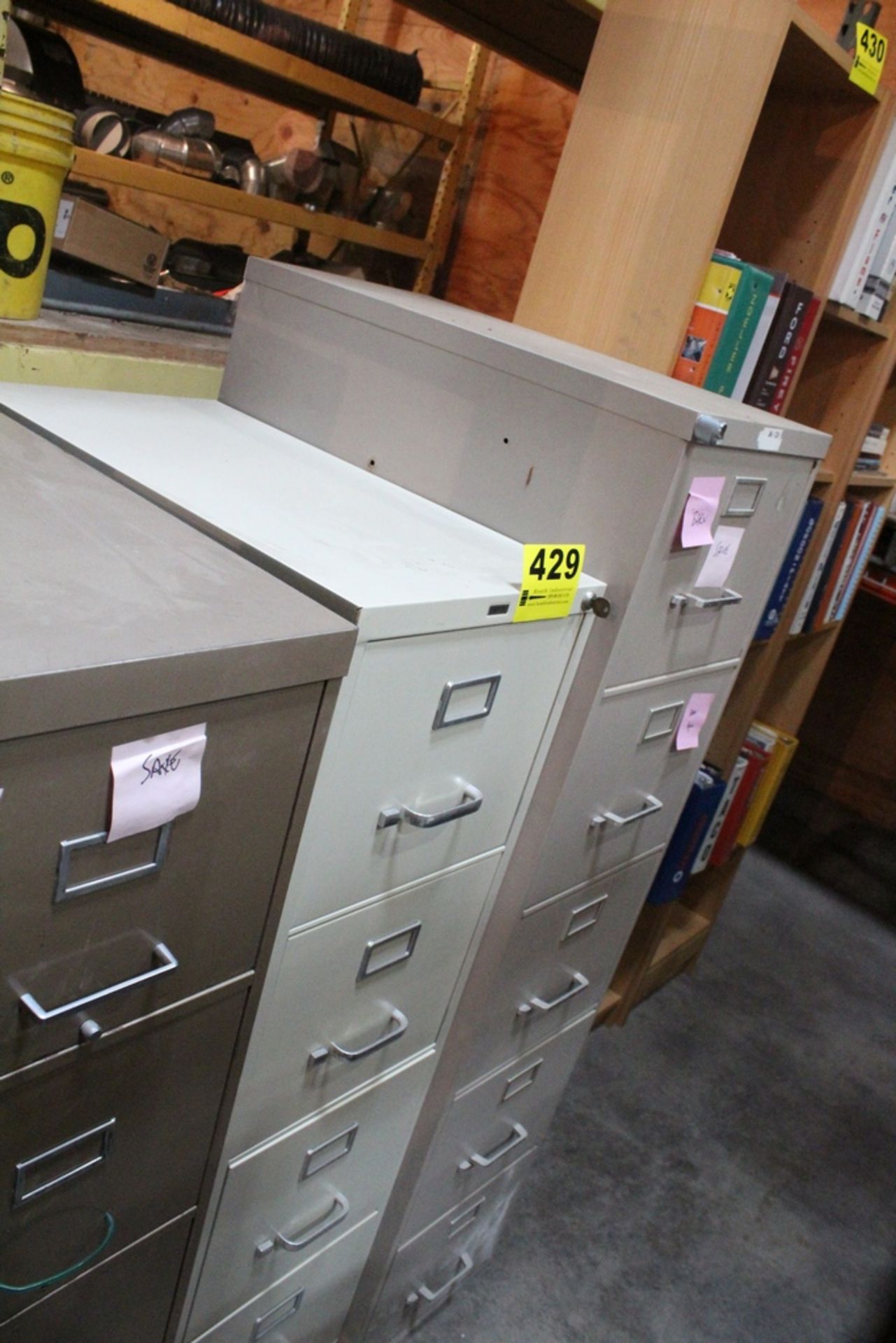 FOUR DRAWER AND FIVE DRAWER METAL FILE CABINETS