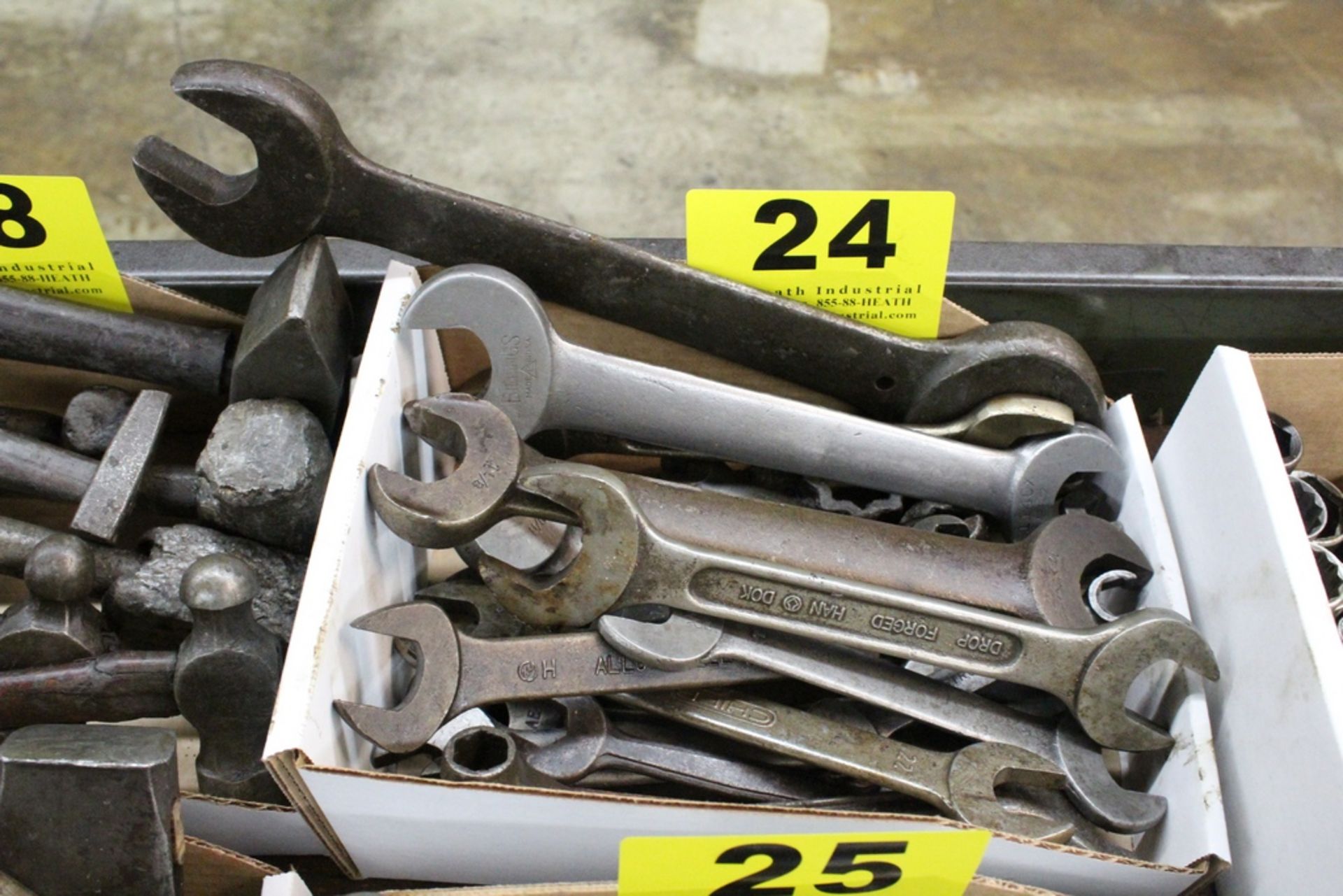 ASSORTED OPEN END WRENCHES IN BOX