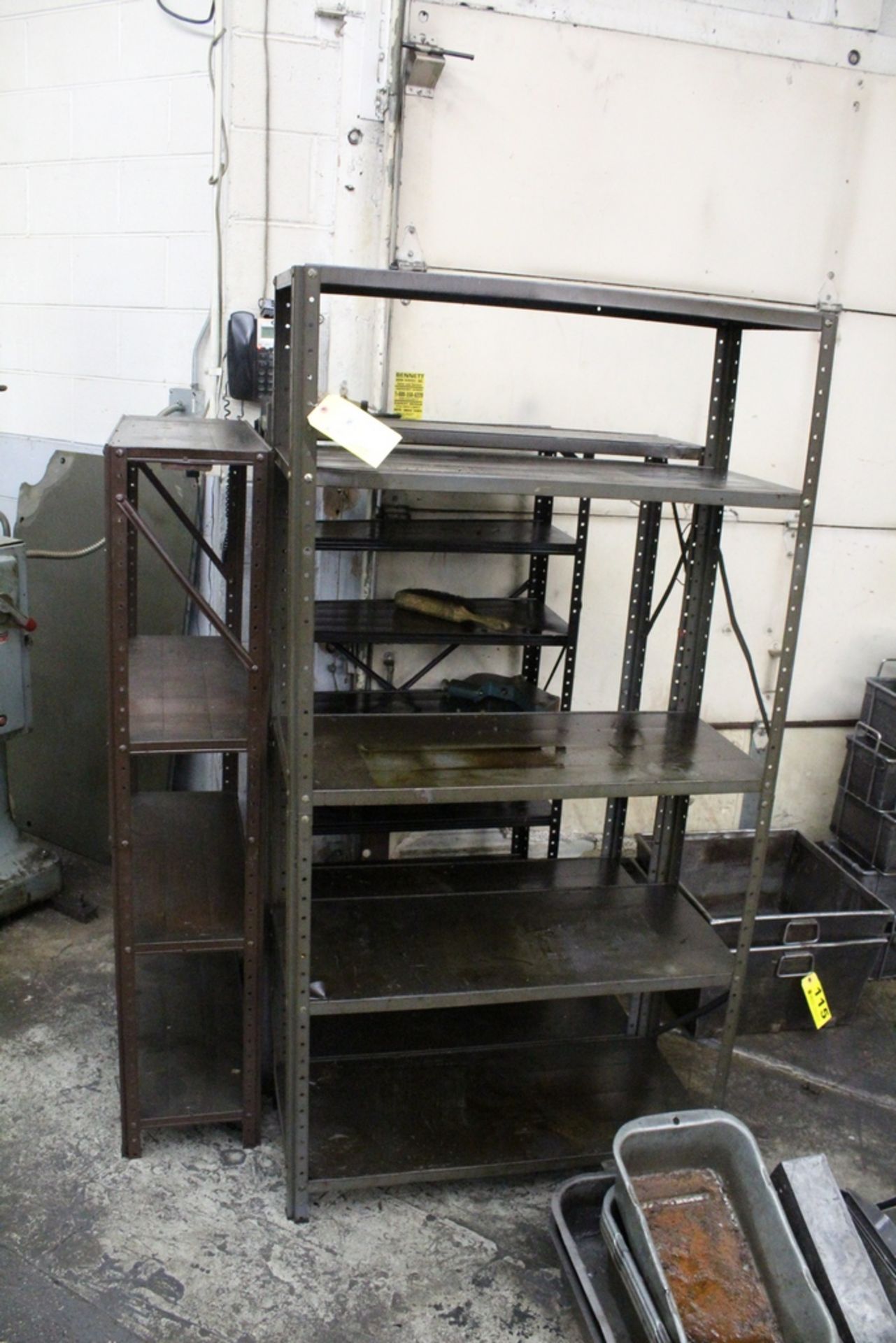 (4) ASSORTED METAL SHELVING UNITS