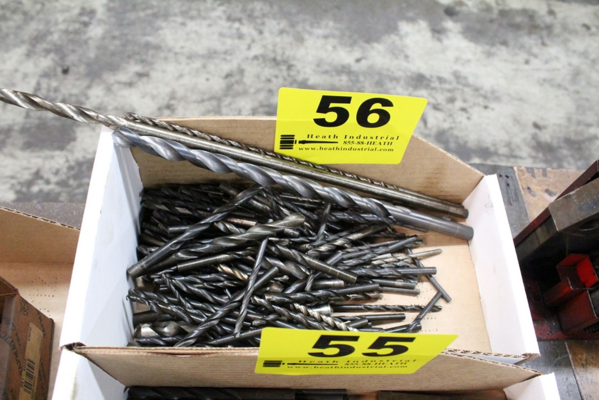 ASSORTED DRILL BITS IN BOX