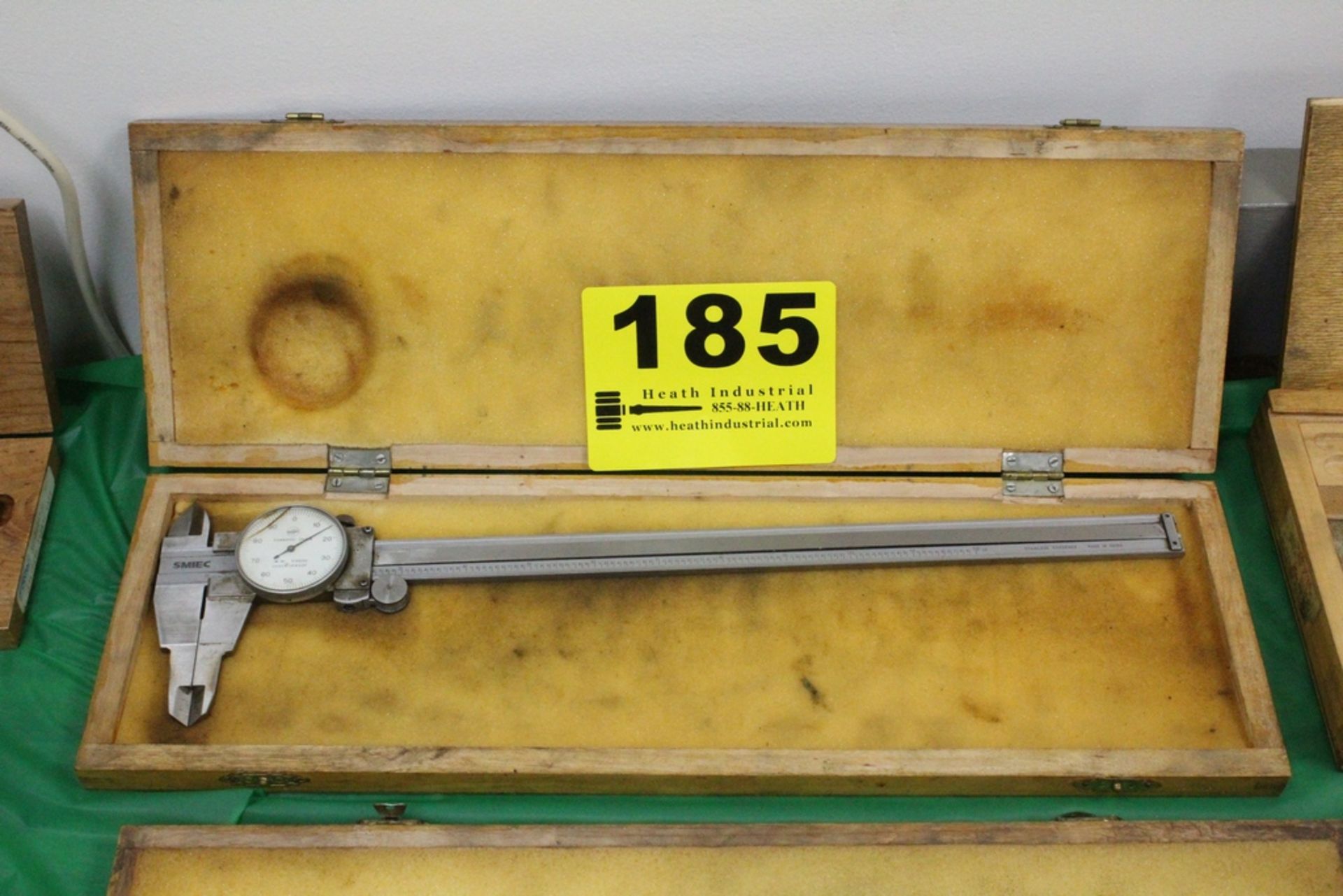 SMIEC 12" DIAL CALIPER IN WOOD CASE