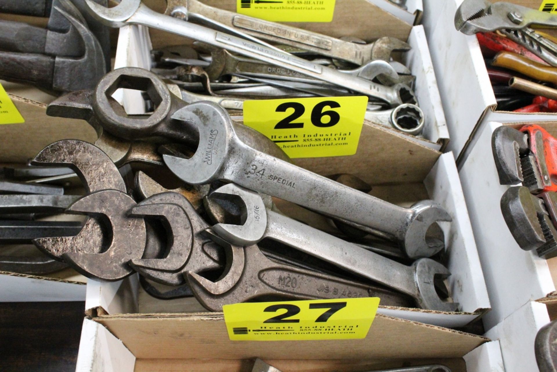 ASSORTED OPEN END & BOX WRENCHES IN BOX