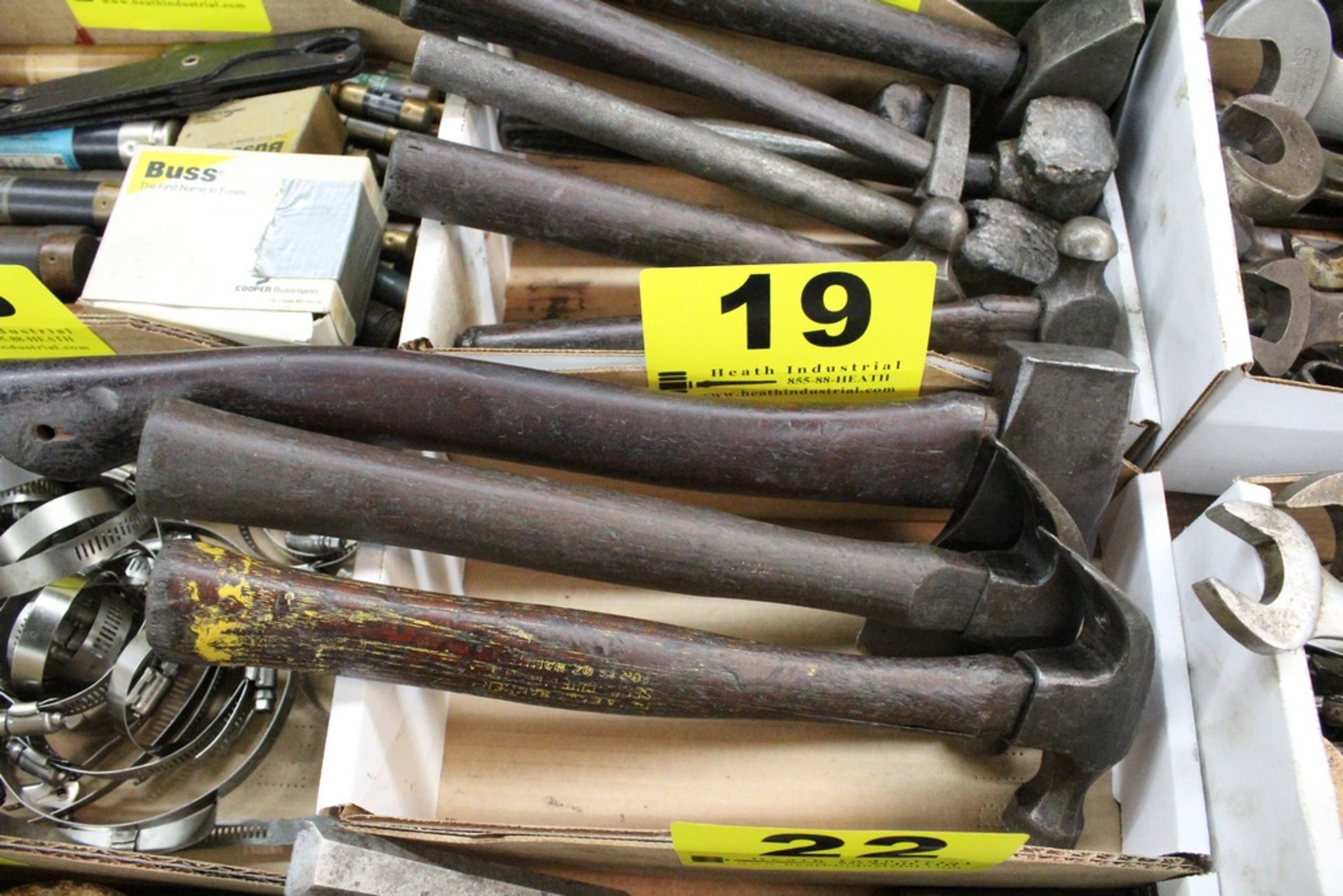 ASSORTED HAMMERS IN BOX