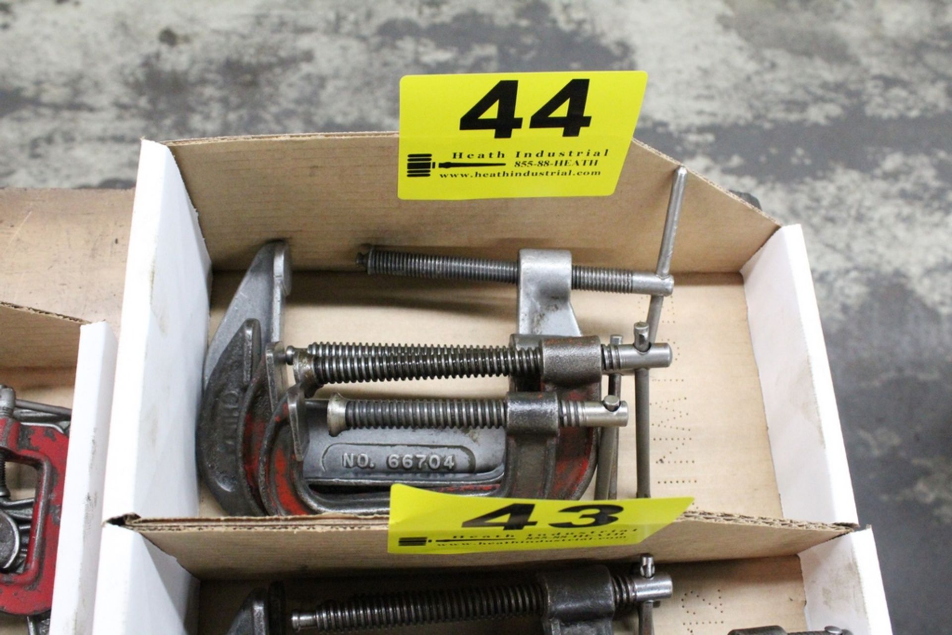 (4) ASSORTED 3" & 4" C-CLAMPS