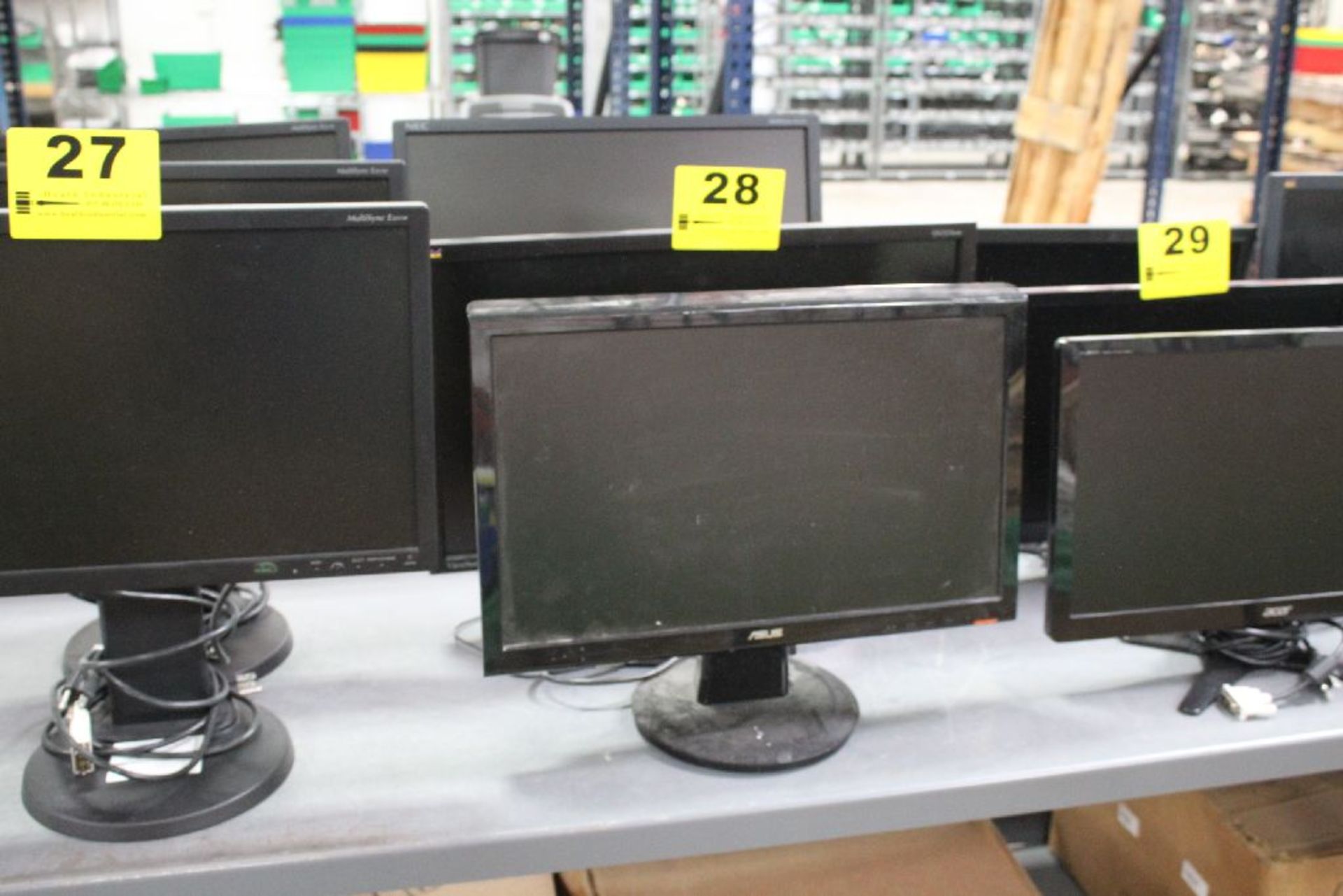 (3) ASSORTED FLATSCREEN MONITORS, 23", 20" & 20"