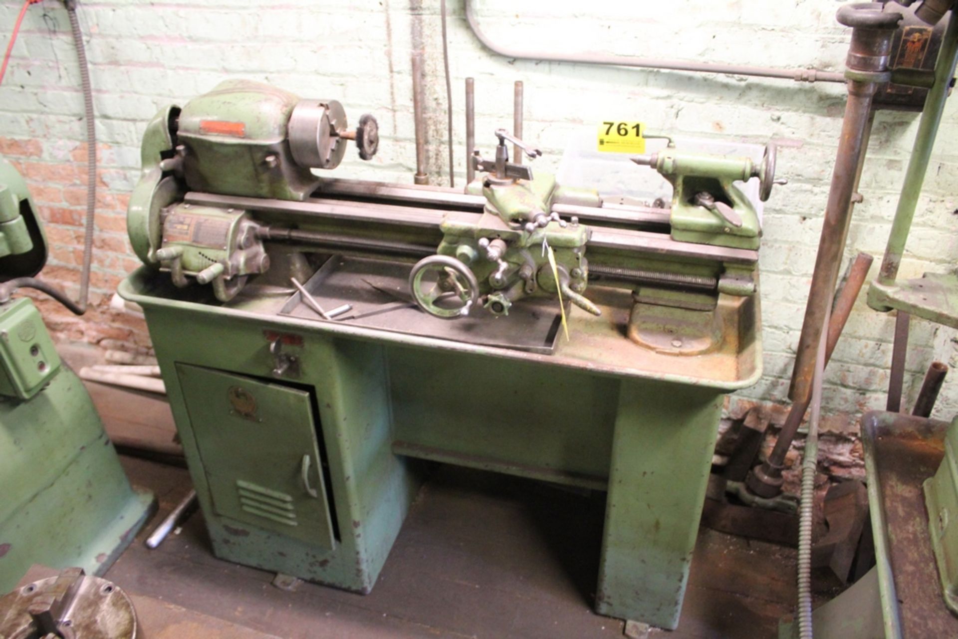 SOUTH BEND 9”X24” TOOL ROOM LATHE, 3 JAW CHUCK, INCH THREADING