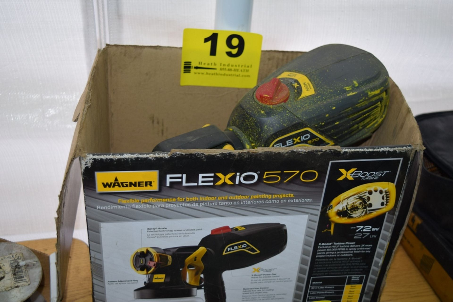 WAGNER FLEXIO 570 7.2 GPH ELECTRIC PAINT SPRAY SYSTEM IN BOX