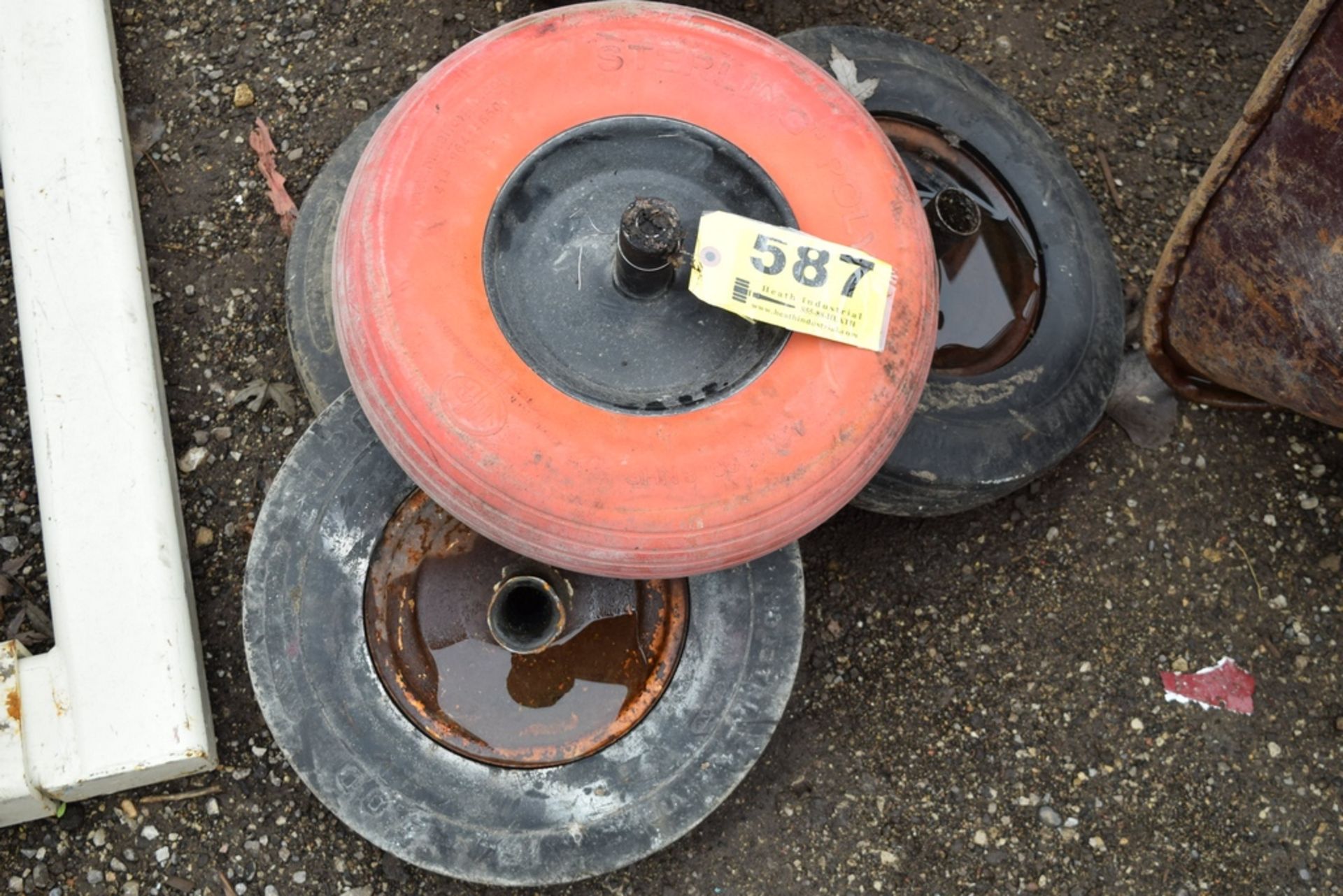 ASSORTED SOLID & RUBBER TIRES