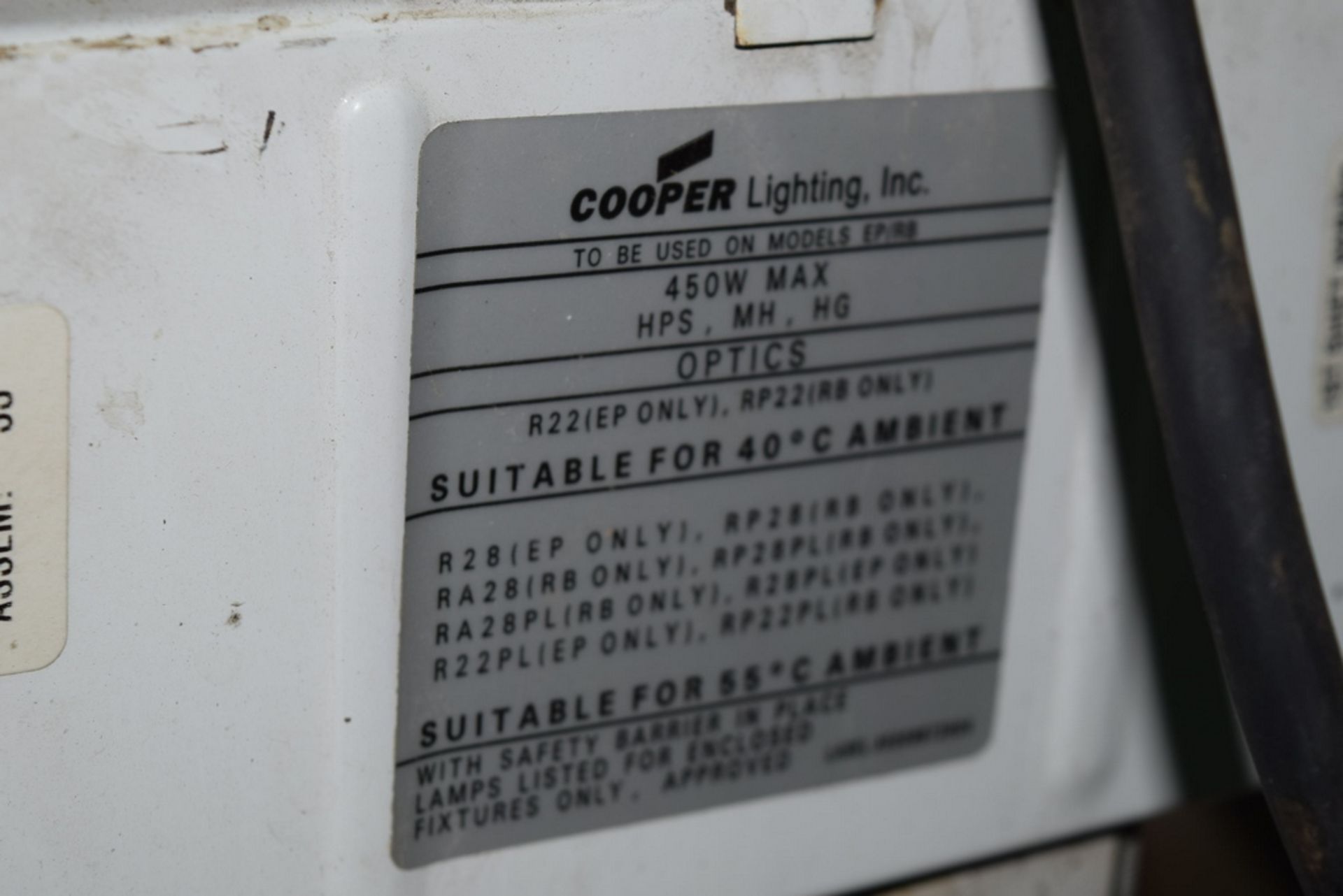 COOPER 450 WATT HANGING INDUSTRIAL LIGHT FIXTURES - Image 2 of 2