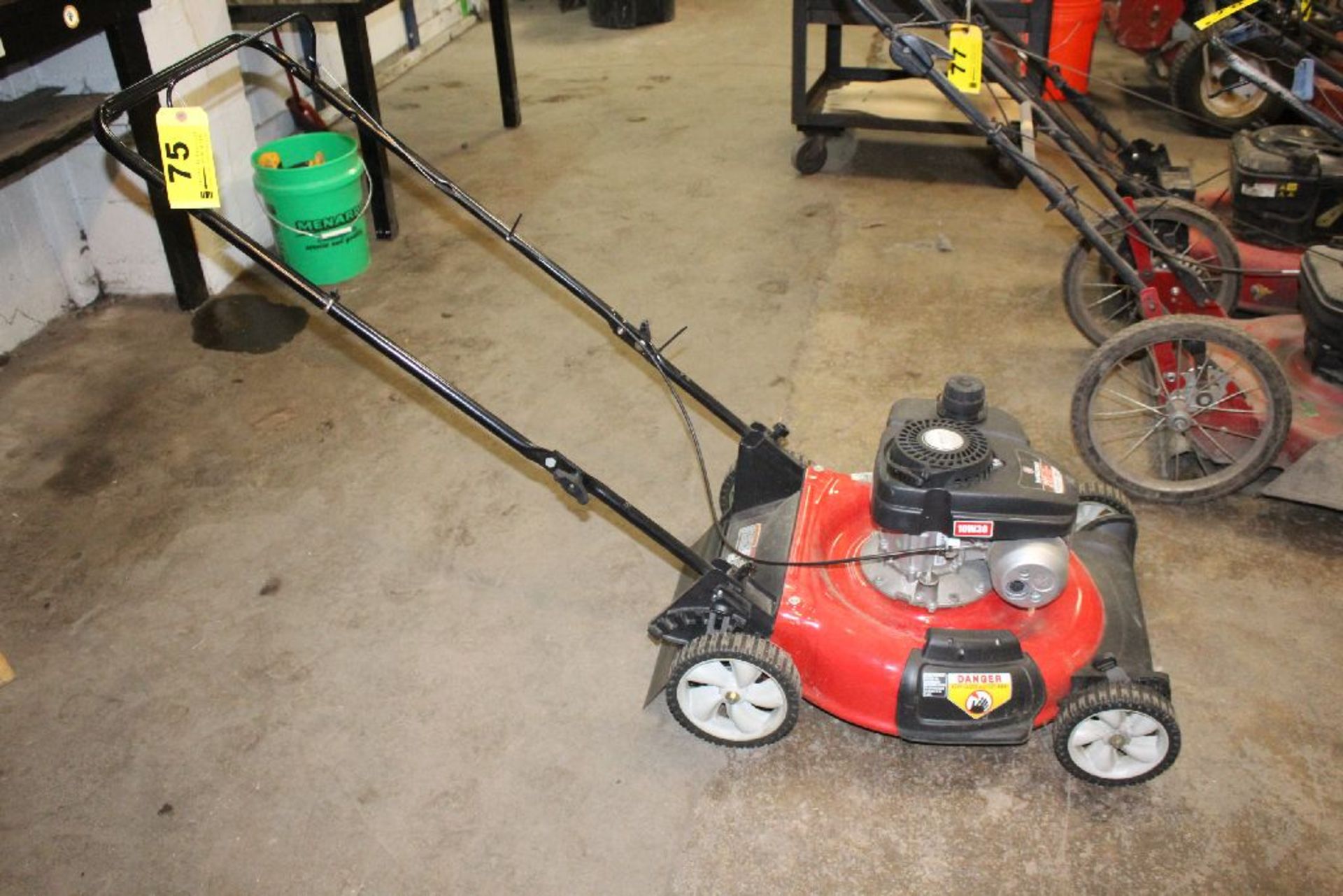 YARD MACHINE 21" GAS POWER WALK BEHIND MOWER, 140CC