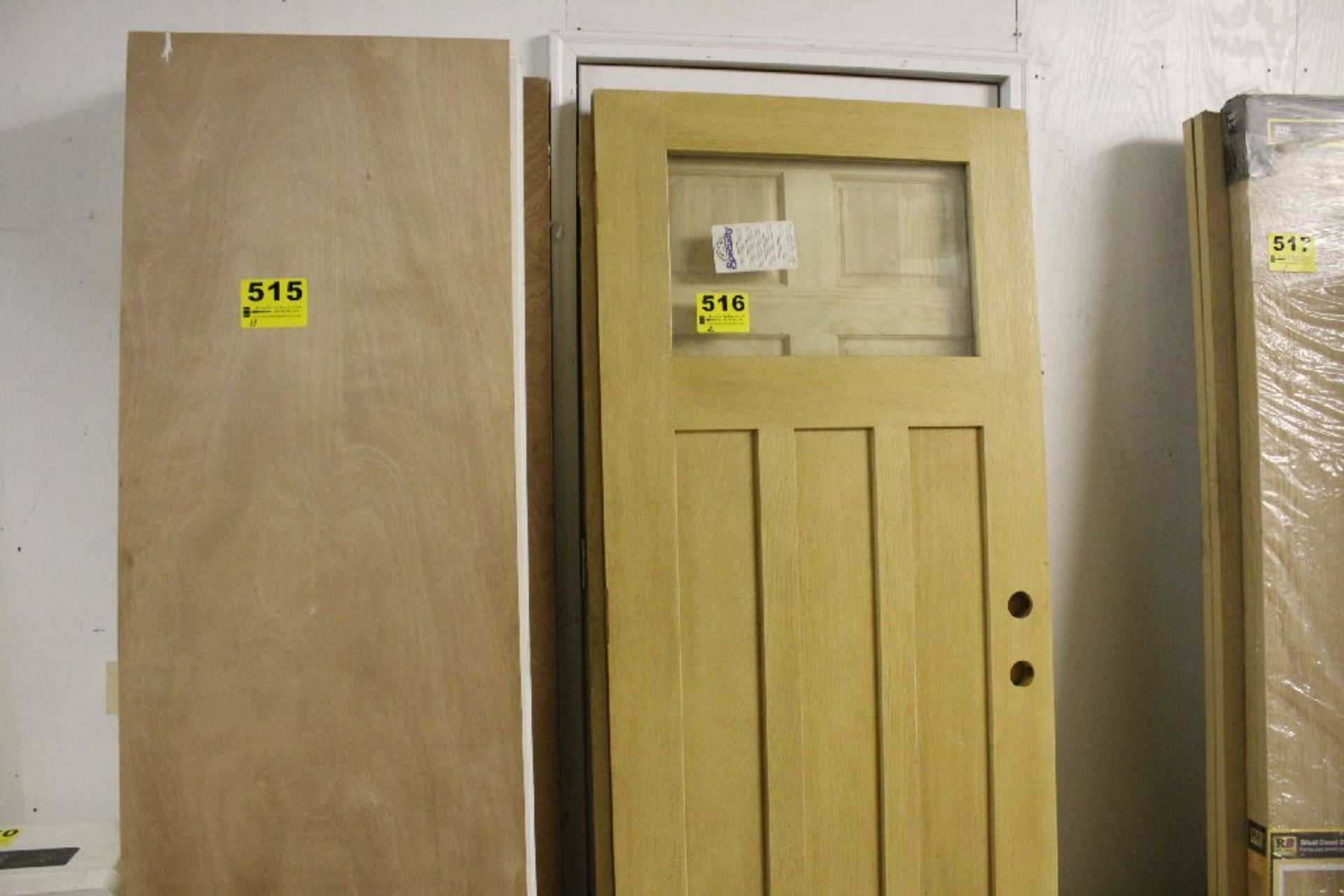 36" WOODEN ENTRY DOORS (APPEAR NEW)