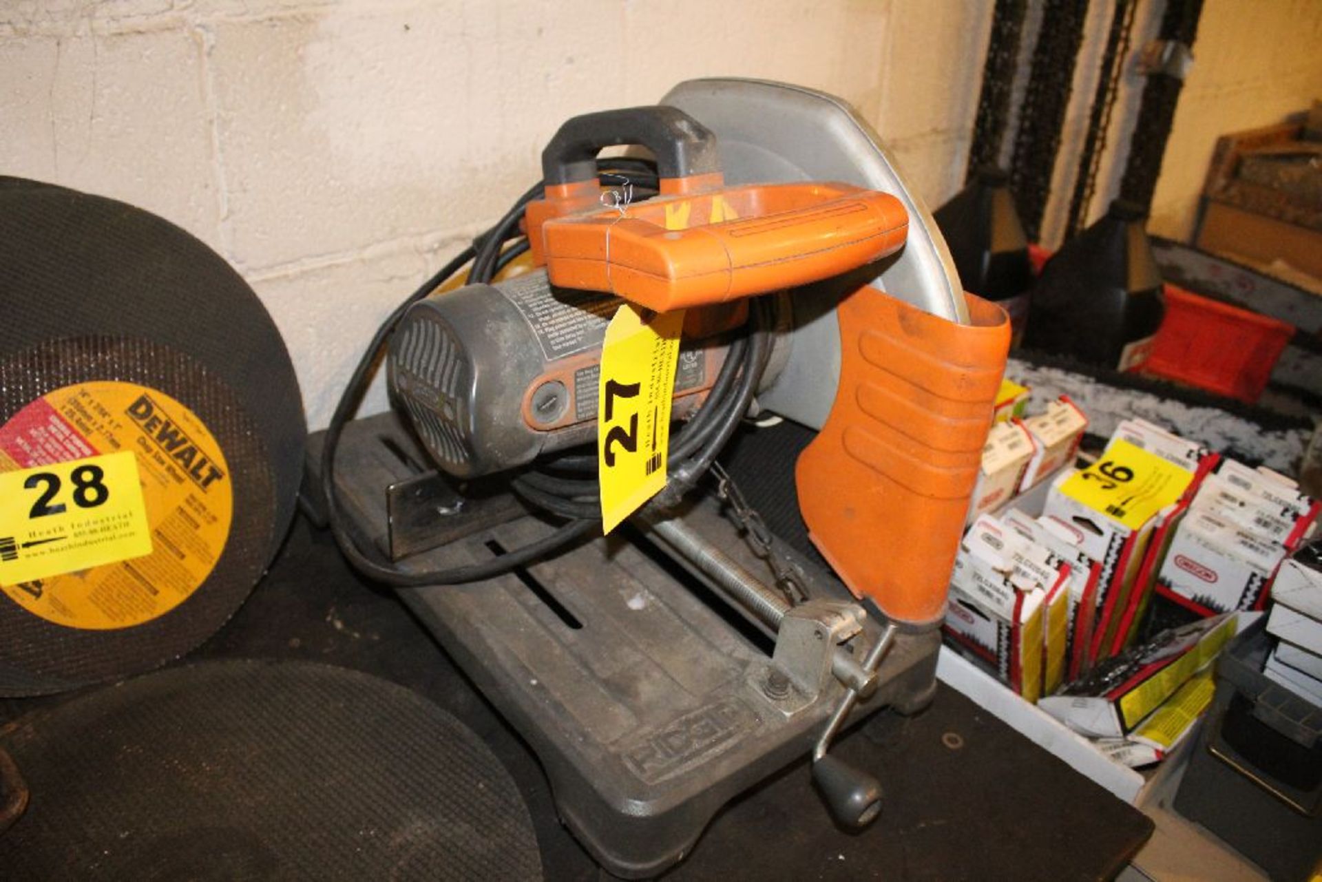 RIDGID MODEL CM14500 ABASIVE CUT-OFF SAW