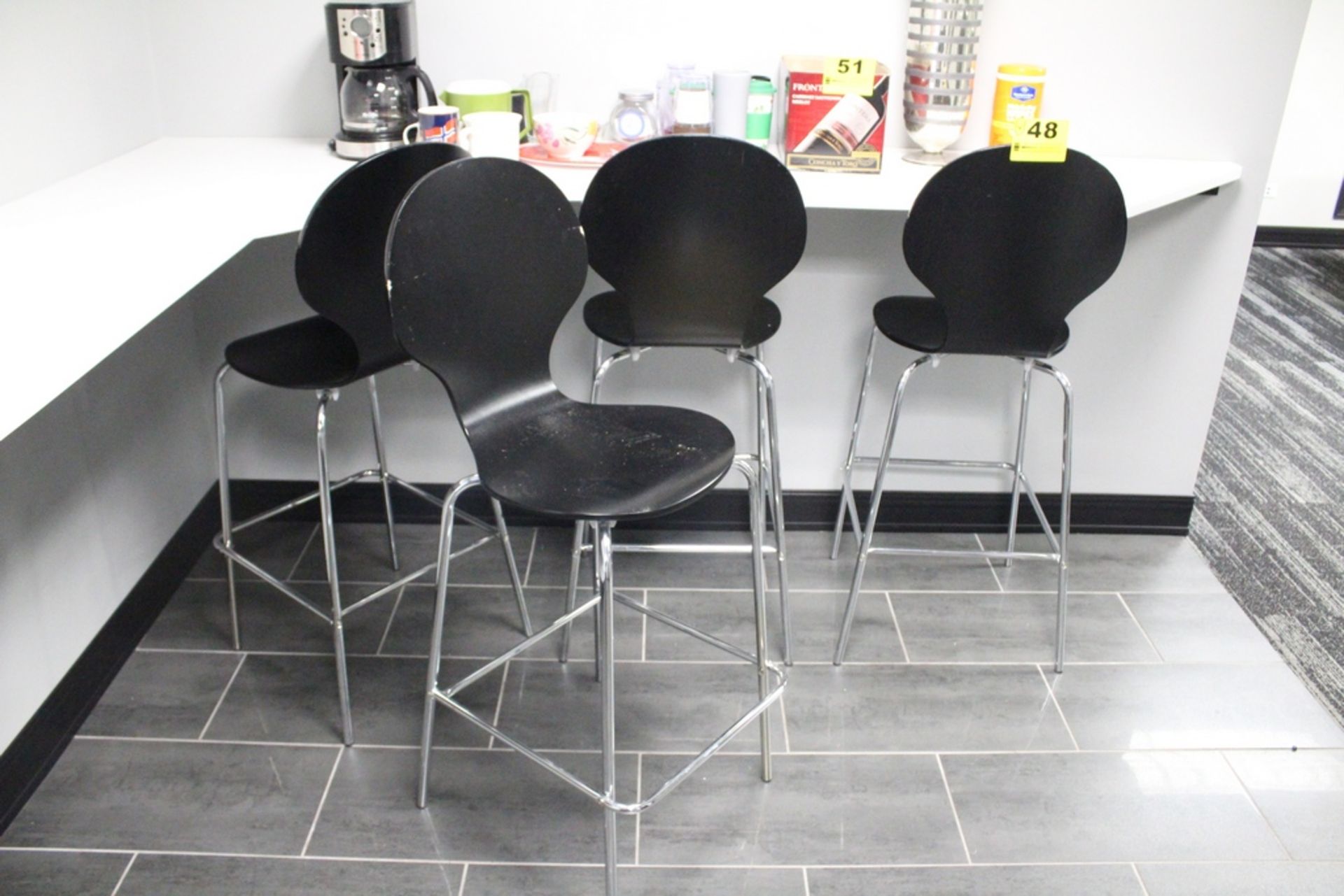 STAINLESS STEEL BAR STOOLS WITH WOOD SEATS