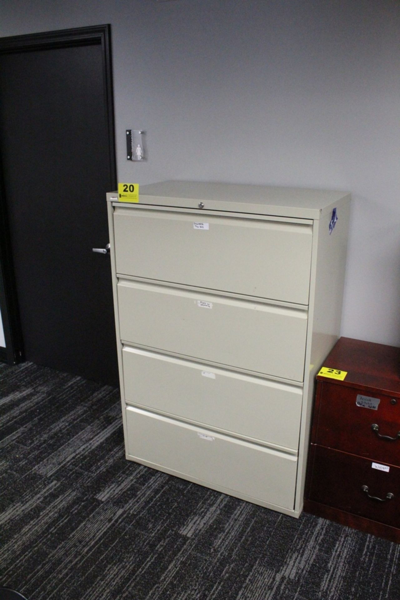 ALERA FOUR DRAWER LATERAL FILE CABINET - 53" X 36" X 19"