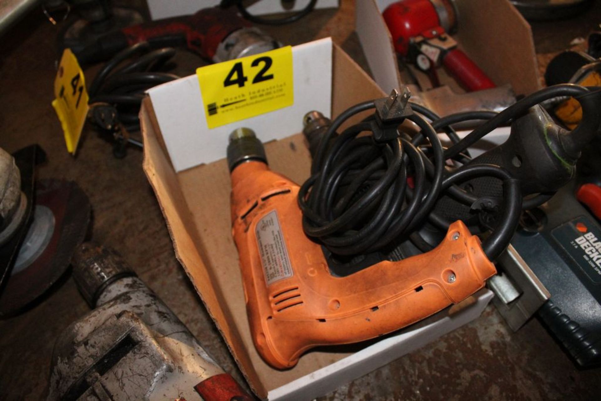 (2) ELECTRIC DRILLS IN BOX