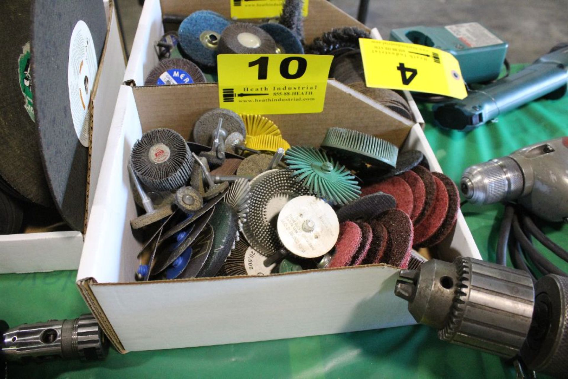 ASSORTED GRINDING WHEELS, FLAP WHEELS AND ABRASIVE DISCS