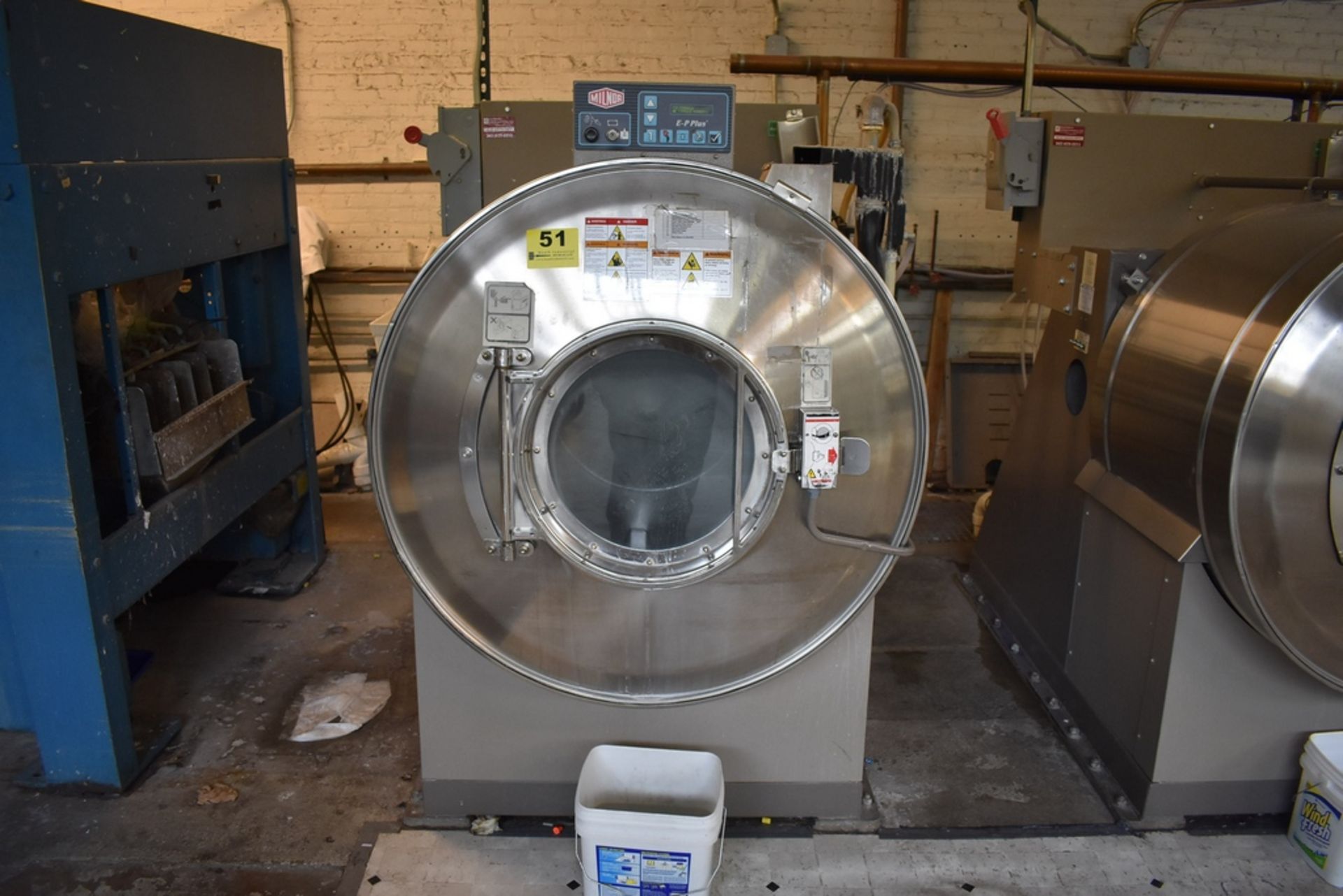 PELLERIN MILNOR 140LB CAP (EST) 42026V6J S/S OPEN POCKET INDUSTRIAL WASHER S/N: 11362337 (2011) - Image 3 of 5