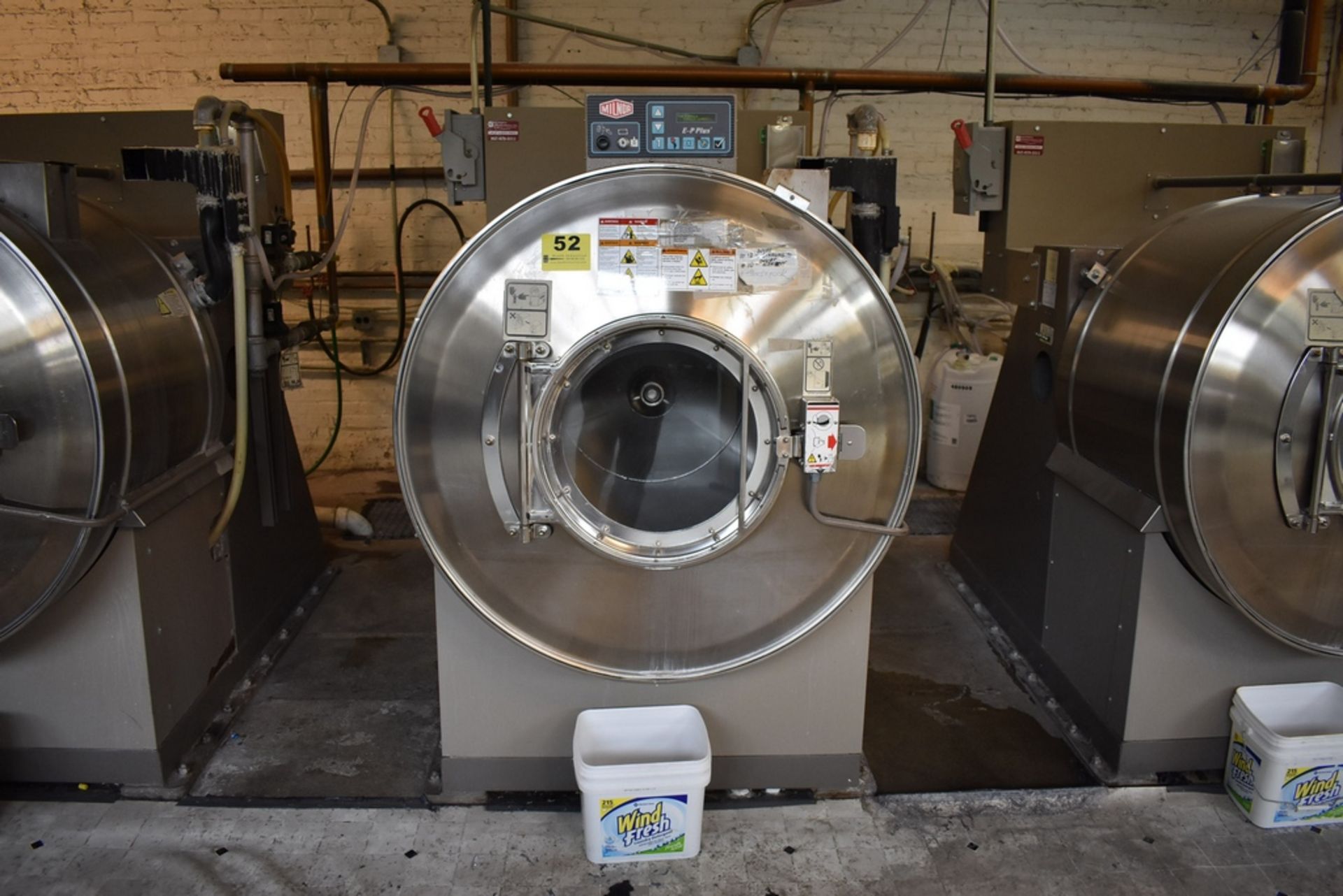 PELLERIN MILNOR 140LB CAP (EST) 42026V6J S/S OPEN POCKET INDUSTRIAL WASHER S/N: 11363566 (2011) - Image 3 of 5