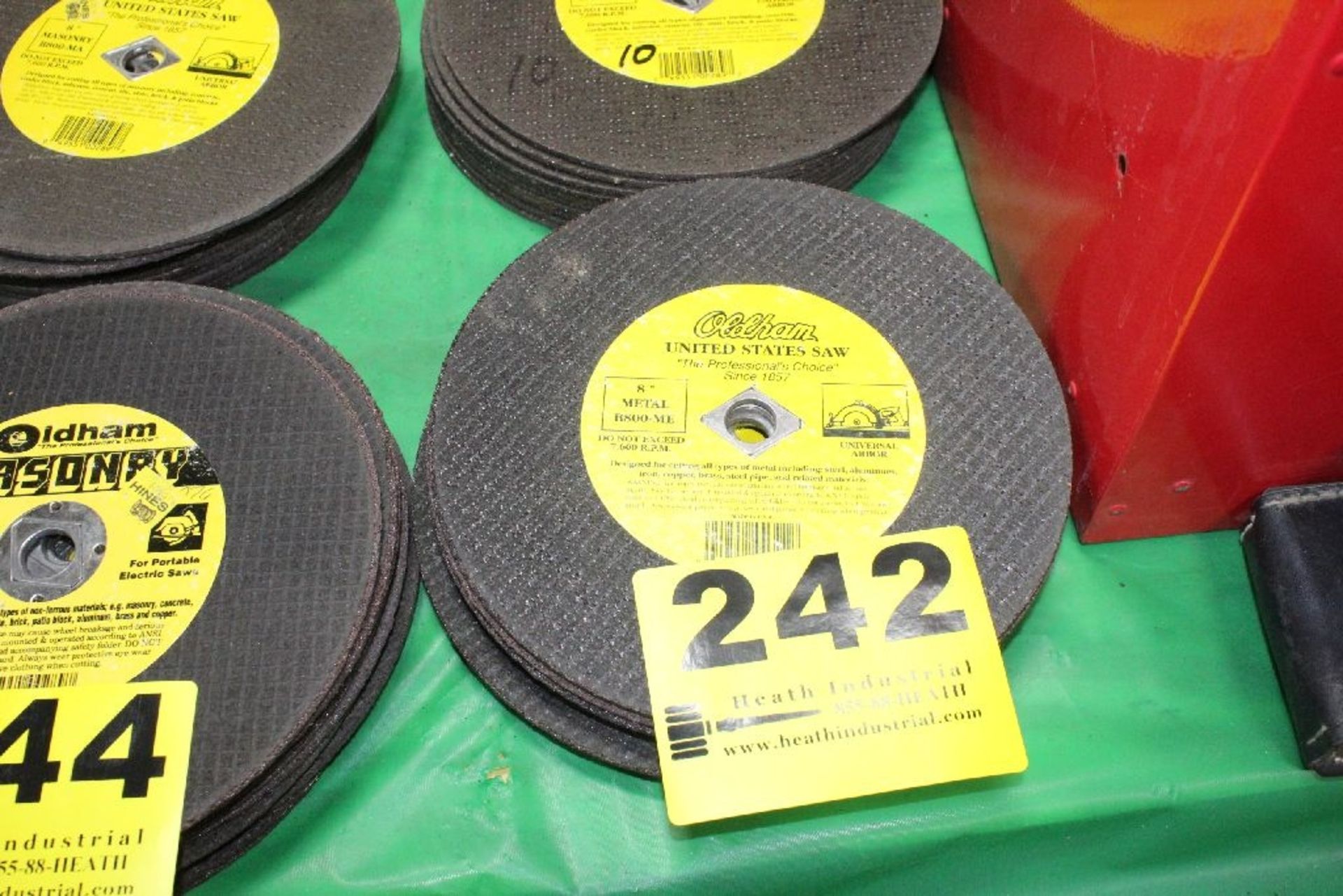 (10) OLDHAM 8" GRINDING WHEEL