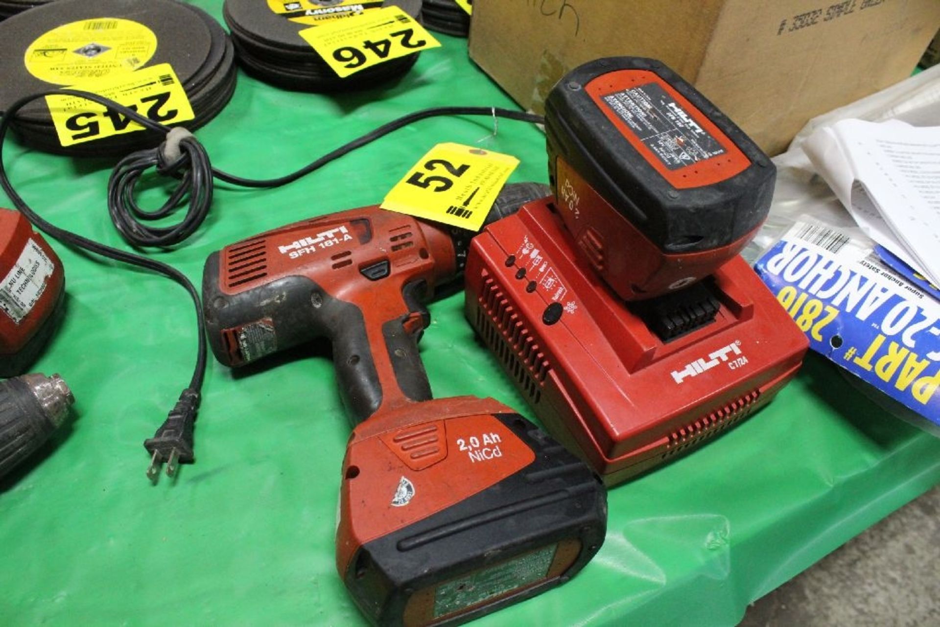HILTI MODEL SFH-181A CORDLESS DRILL WITH (2) BATTERIES AND CHARGER
