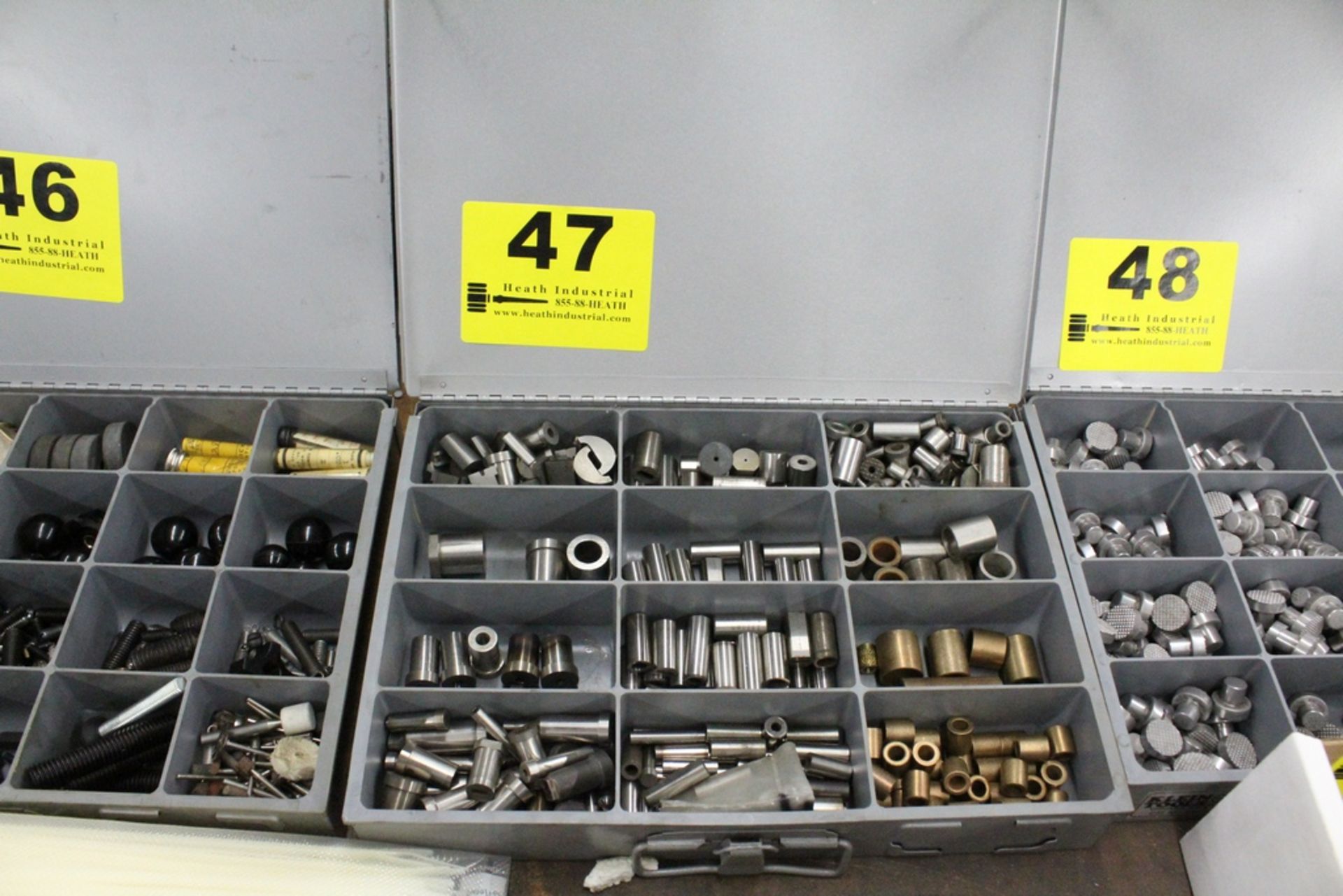 ASSORTED PARTS & HARDWARE IN KLEIN TOOL CASE