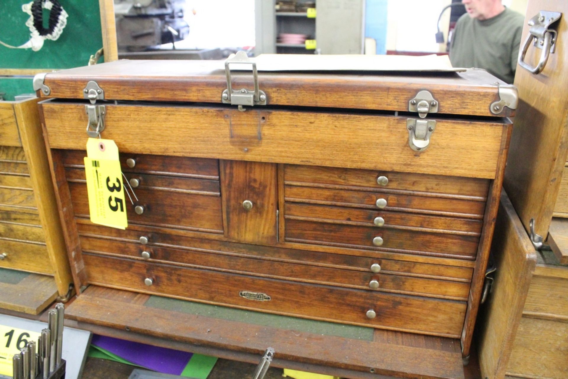 H. GERSTNER MODEL W 82 WALNUT ELEVEN DRAWER TOOL CHEST