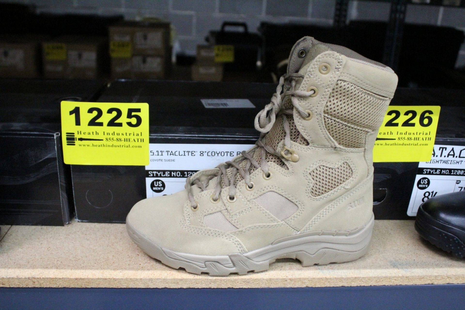 5.11 TACTICAL 8" COYOTE BOOT, SIZE 8.5