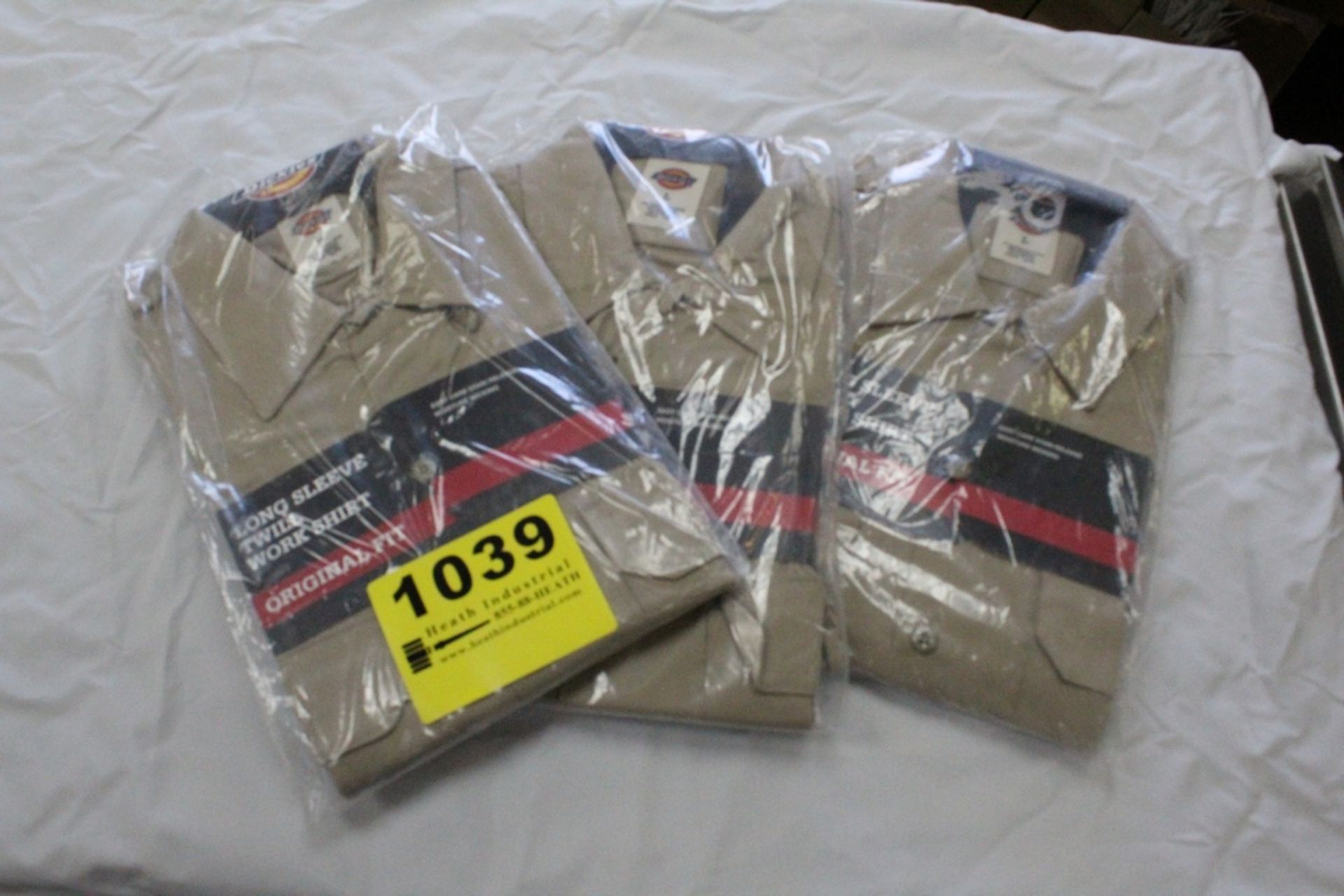 (3) DICKIES WORK SHIRTS, SIZE LARGE