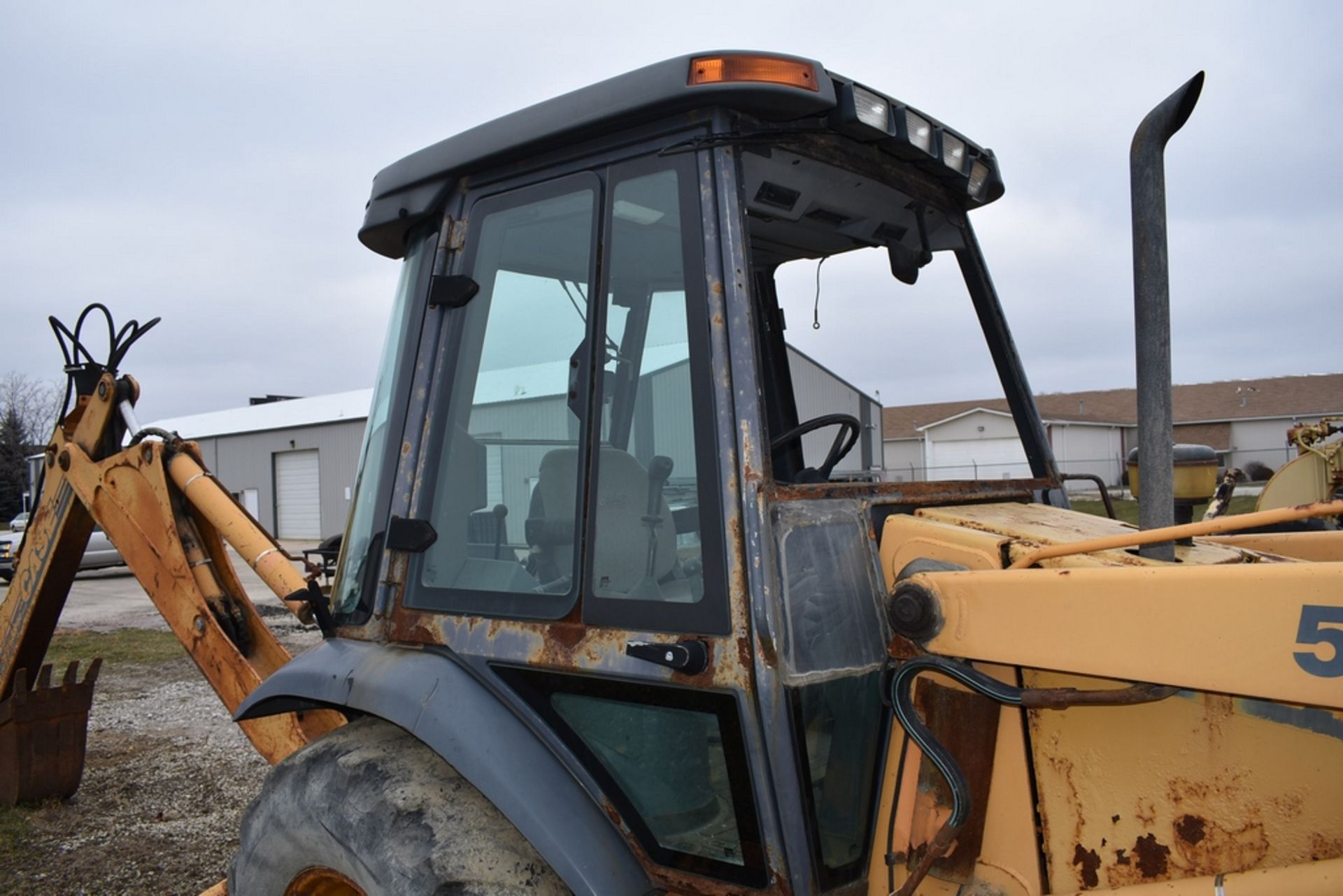 Case 580L 4X4 Loader Backhoe S/N: JJG0245440, Bucket, Cab, Extend-A-Hoe w/18" Digging Bucket. 4, - Bild 13 aus 17