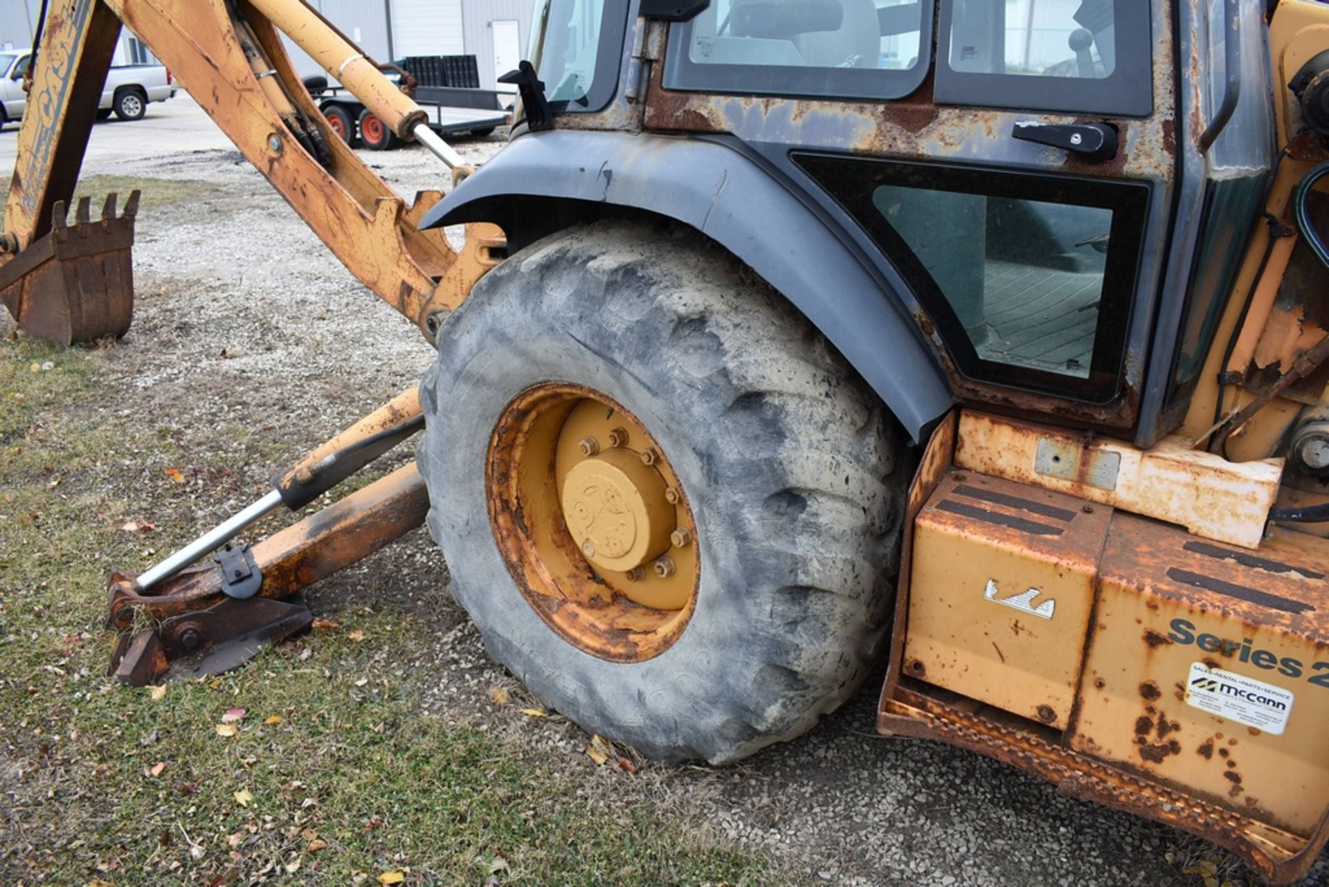 Case 580L 4X4 Loader Backhoe S/N: JJG0245440, Bucket, Cab, Extend-A-Hoe w/18" Digging Bucket. 4, - Bild 12 aus 17