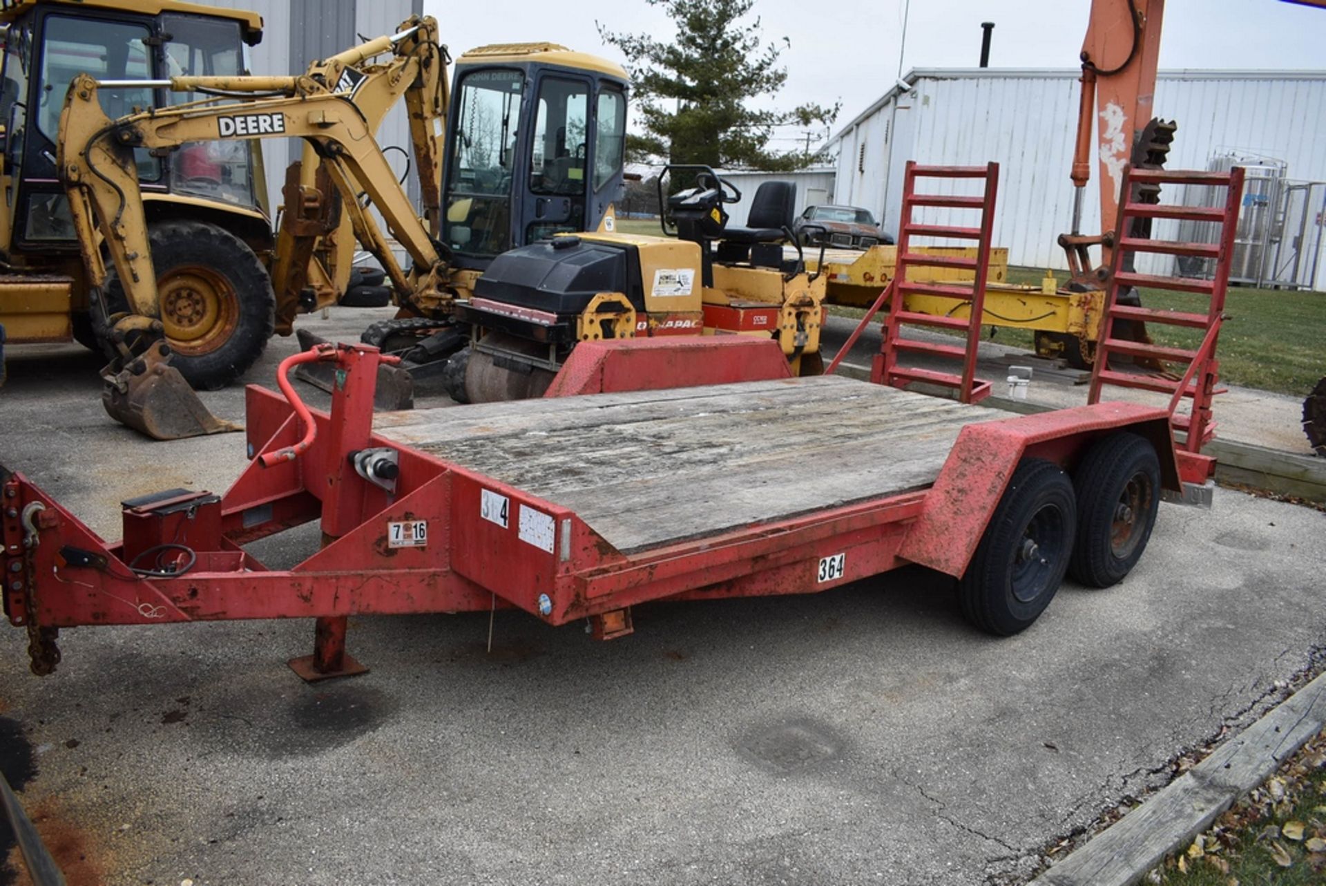 Beaver Creek 102"x 18' T/A Equipment Trailer Vin: 1B9FS1428XM202066 (1999) 12' Wood Deck, 2' Wood - Bild 9 aus 10