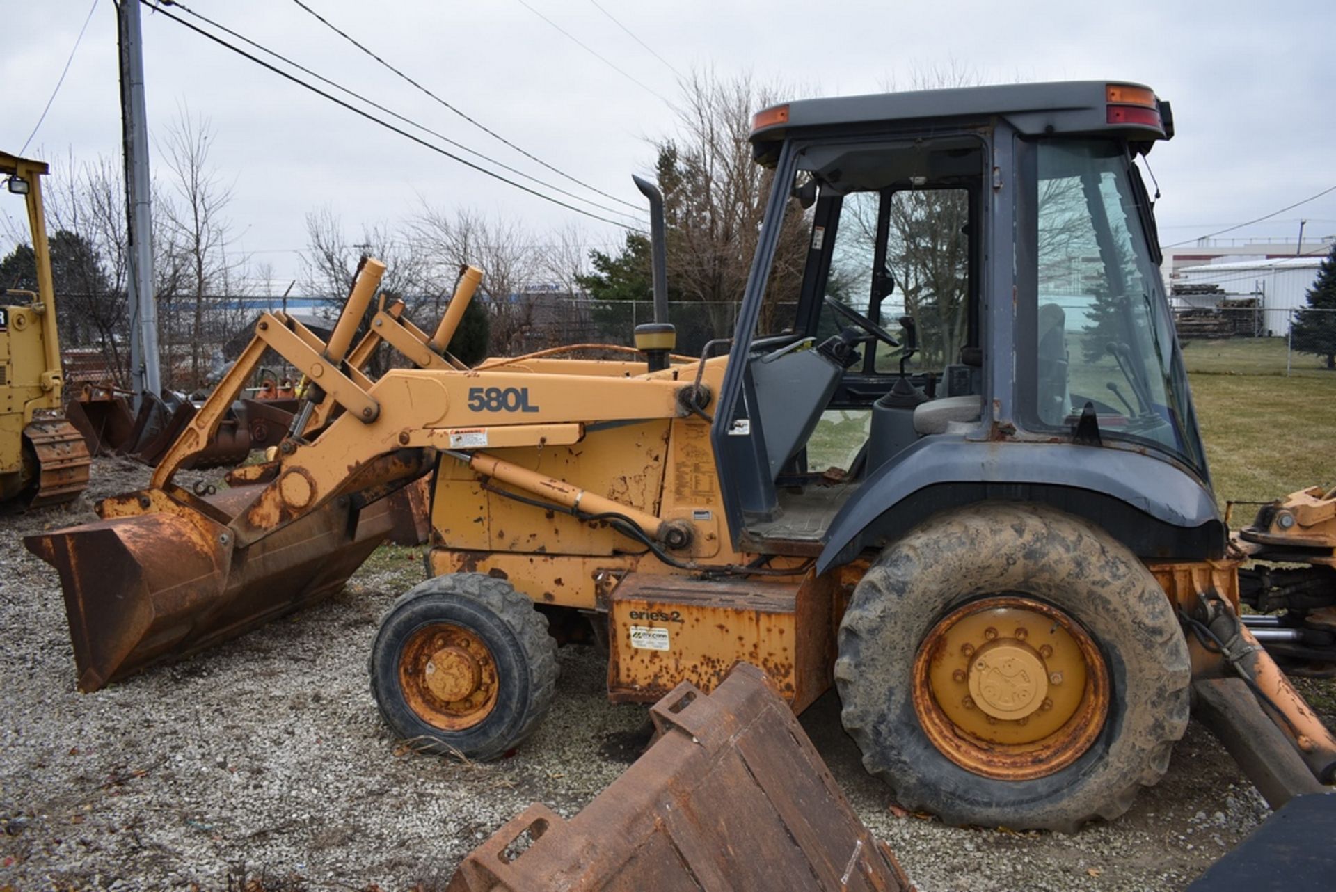 Case 580L 4X4 Loader Backhoe S/N: JJG0245440, Bucket, Cab, Extend-A-Hoe w/18" Digging Bucket. 4, - Bild 7 aus 17