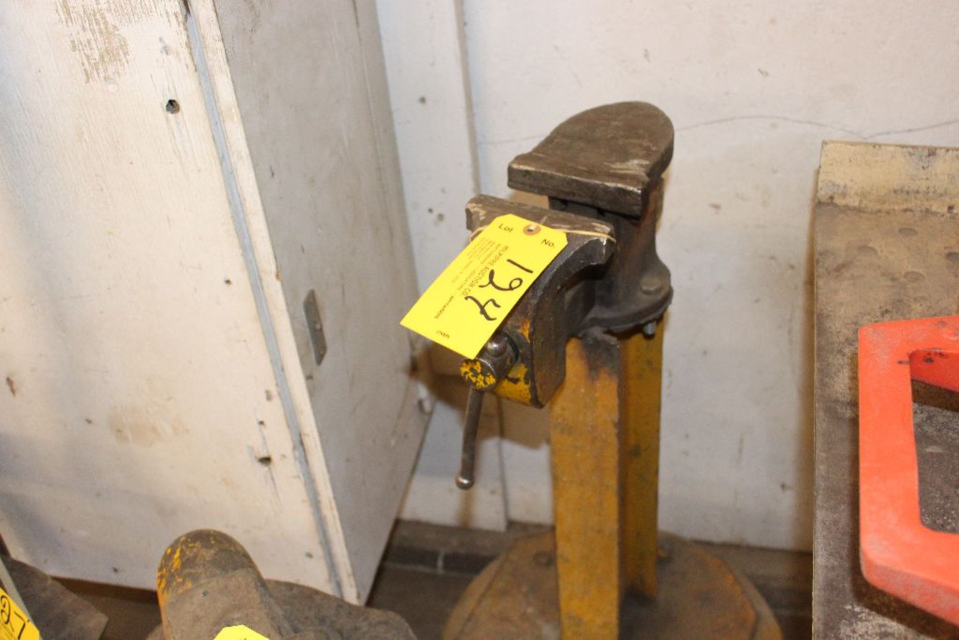 Vise and stand.